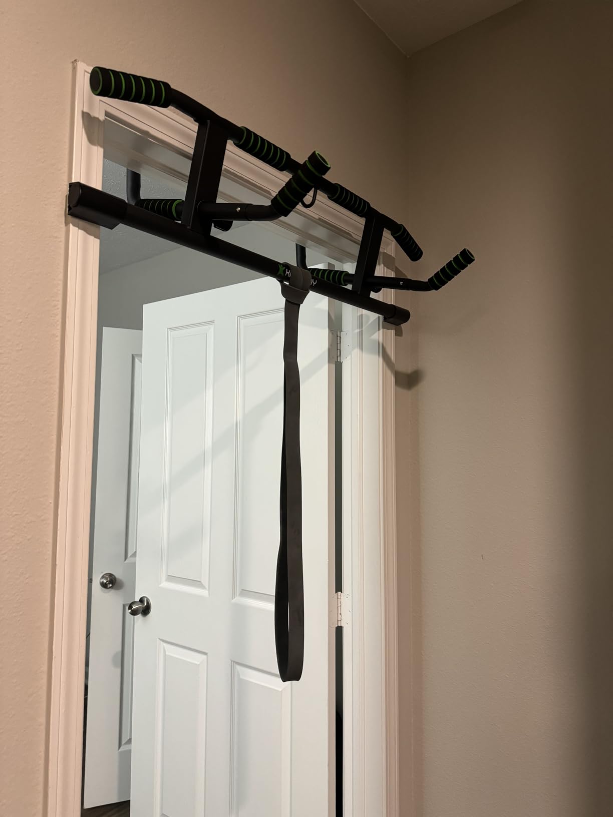 2026 Upgrade Multi-Grip Pull Up Bar with Smart Larger Hooks Technology - USA Original Patent, Designed, Shipped, Warranty customer photo 2