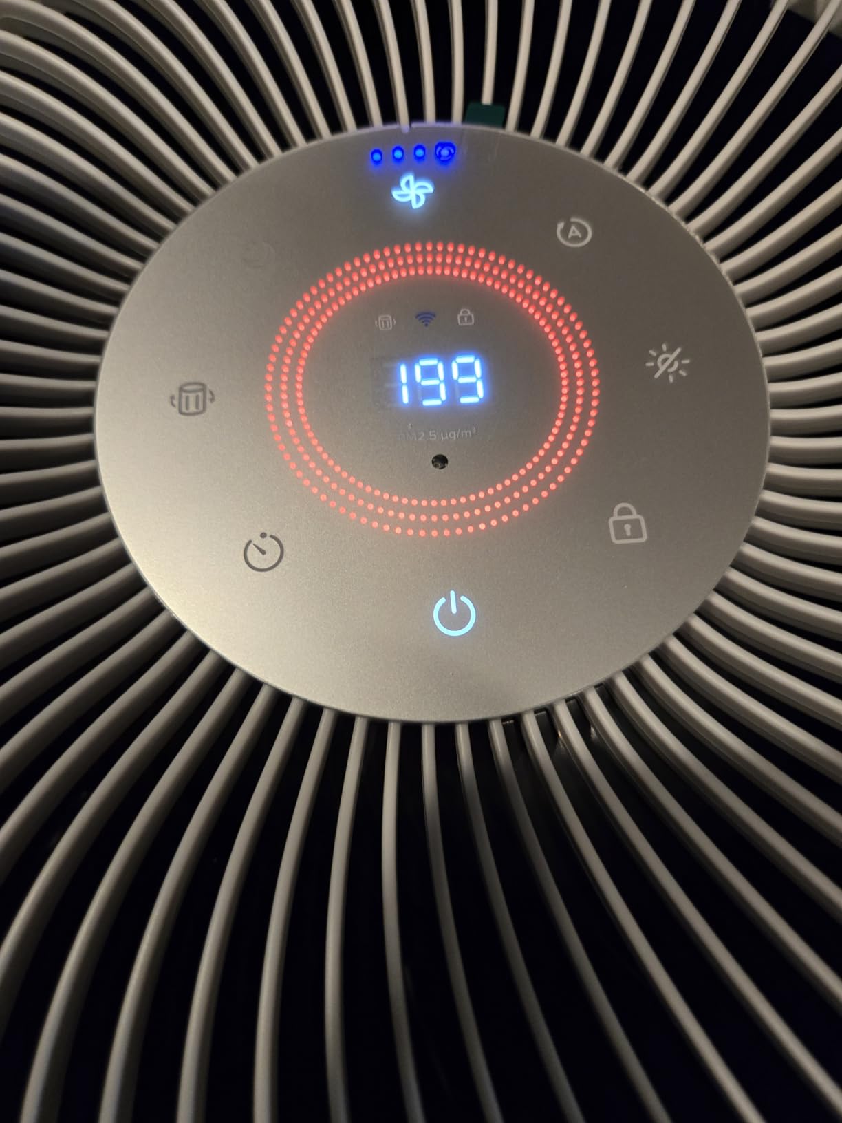 LEVOIT Air Purifiers for Home Large Room Up to 2933 Ft² With HEPA Sleep Mode, AHAM VERIFIDE, Smart WIFI, PM2.5 Monitor, 3-in-1 Filter For Smoke, Pet Allergies, Dust, Alexa Control, Core 600S-P, White customer photo 1