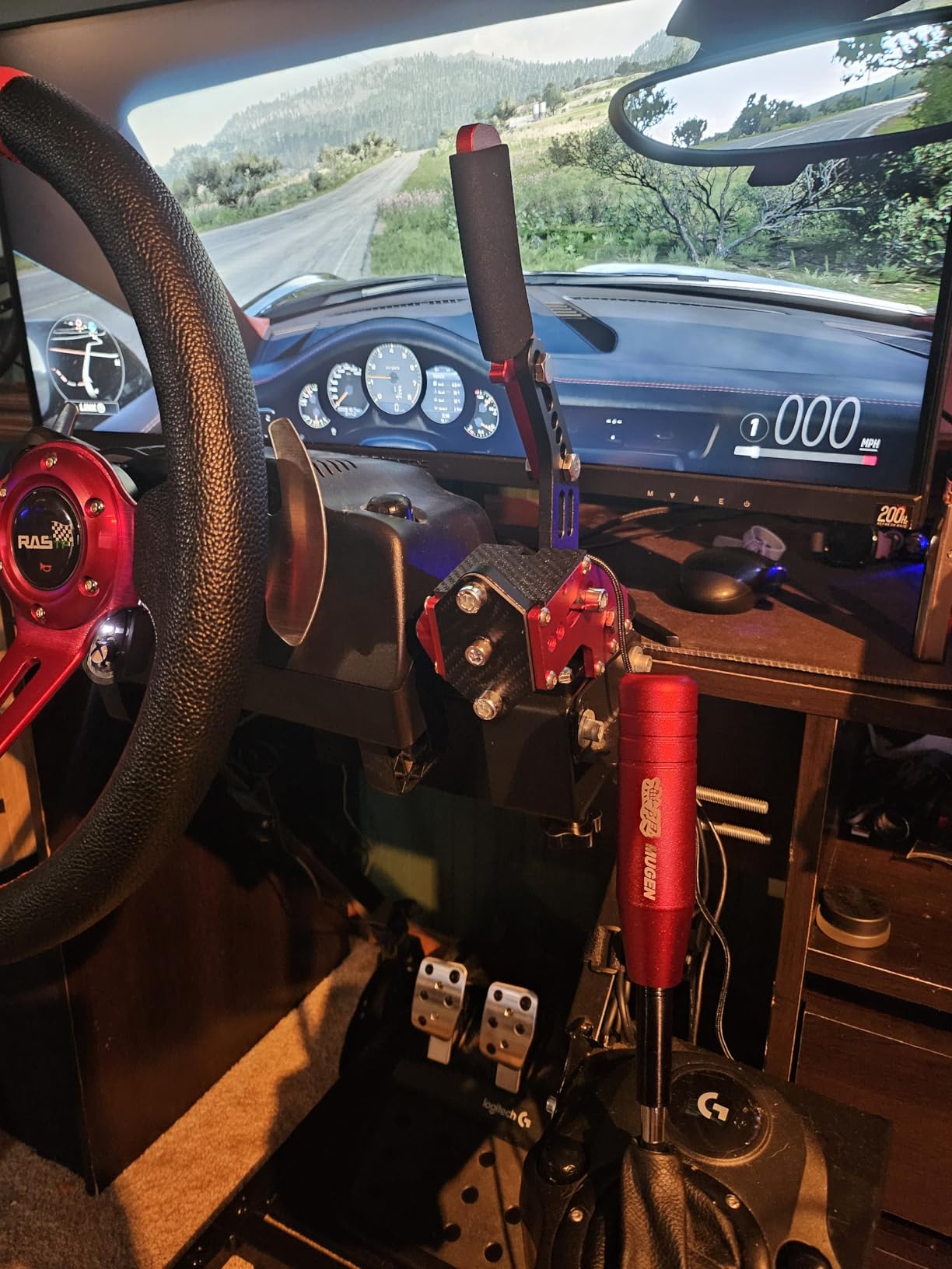 aikeec 64 Bit USB Handbrake with Clamp for PC Windows Sim Racing Games G25 G27 G29 T500 FANATECOSW customer photo 1