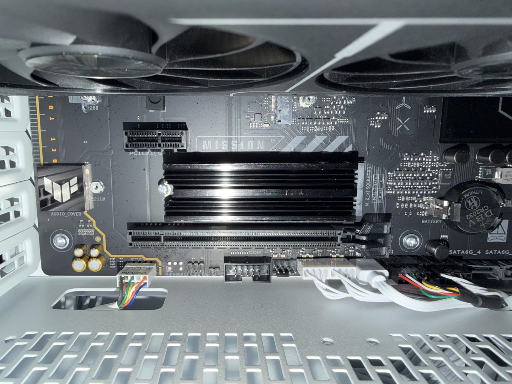 M.2 Heatsink Cooler 2280 SSD Double-Sided Heat Sink with Thermal Silicone pad for PS5/PC PCIE NVME M2 SSD(Black) customer photo 2