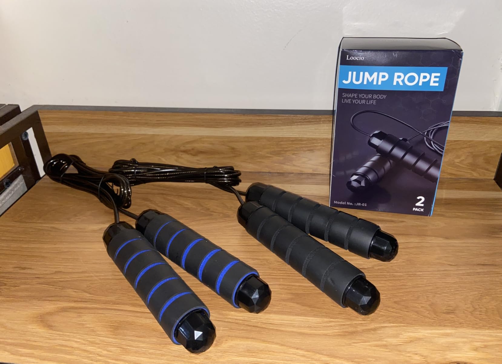 Jump Rope, Tangle-Free Rapid Speed Jumping Rope Cable with Ball Bearings for Women, Men, and Kids, Adjustable Steel Jump Rope with Foam Handles for Home Gym Exercise Fitness Workout Equipment & Slim Body customer photo 2