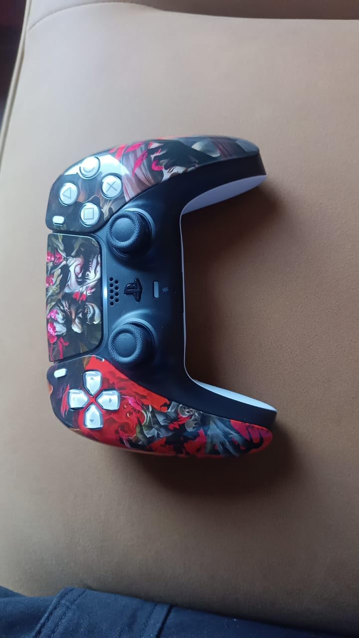 eXtremeRate Clown Hahaha Touchpad Front Top Shell Compatible with ps5 Controller BDM-010 020 030 040 050, DIY Replacement Shell Custom Touch Pad Cover Compatible with ps5 Controller customer photo 1