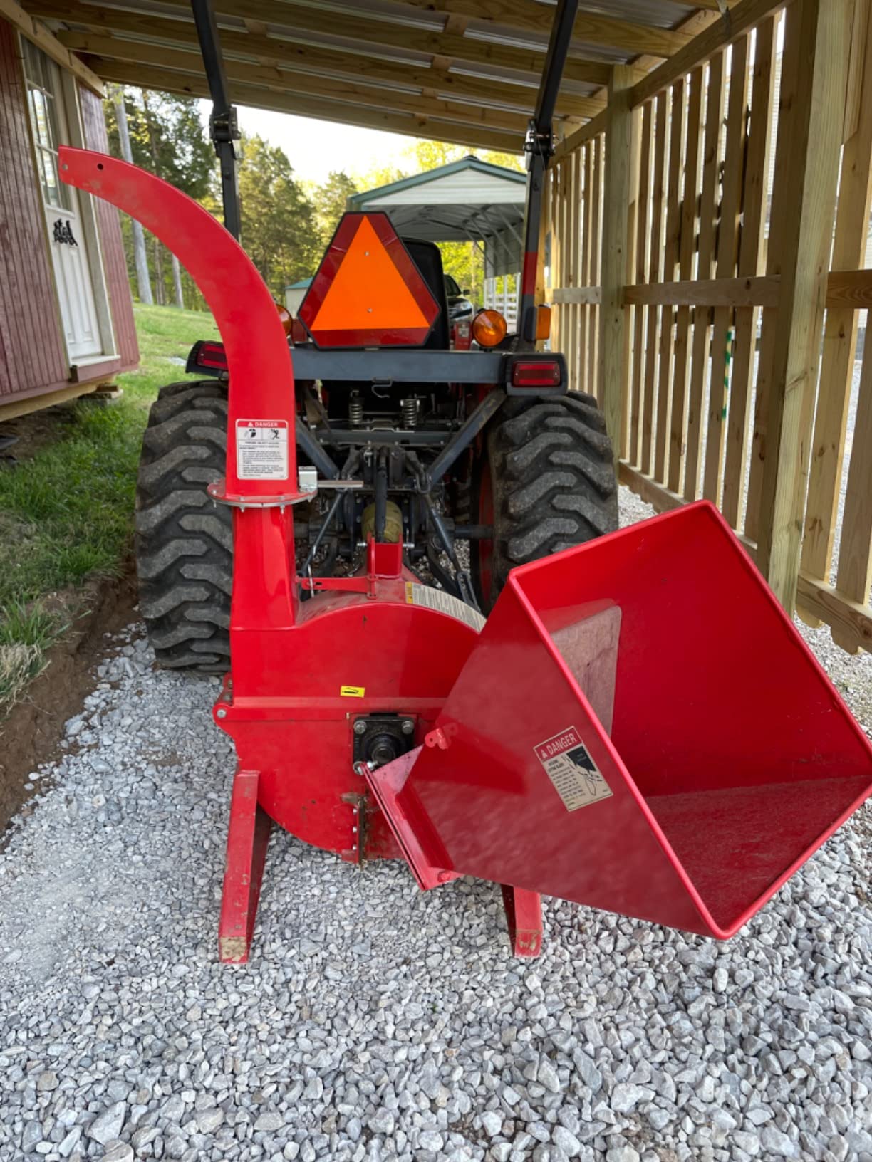 Titan Attachments 3 Point Wood Chipper, PTO Driven for Tractors up to 70HP, 30