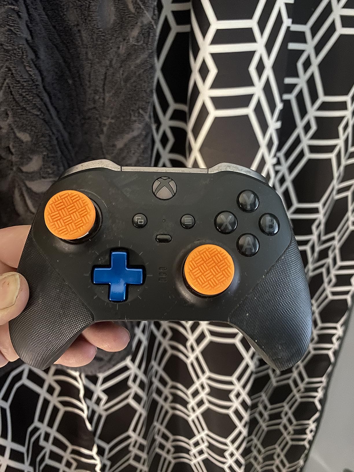 13 in 1 Metal Thumbsticks for Xbox One Elite Series 2, Elite Series 2 Core Controller Parts, Gaming Accessory Replacement, Metal Mod 6 Swap Joysticks, 4 Paddles, 2 D-Pads, 1 Tool(Plating Blue) customer photo 2