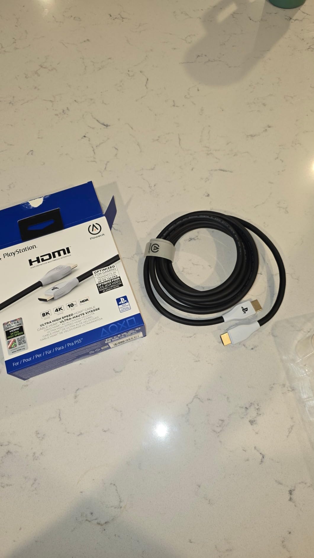 PowerA Ultra High Speed HDMI Cable for PlayStation 5, Cable, HDMI 2.1, PS5, Officially Licensed customer photo 1