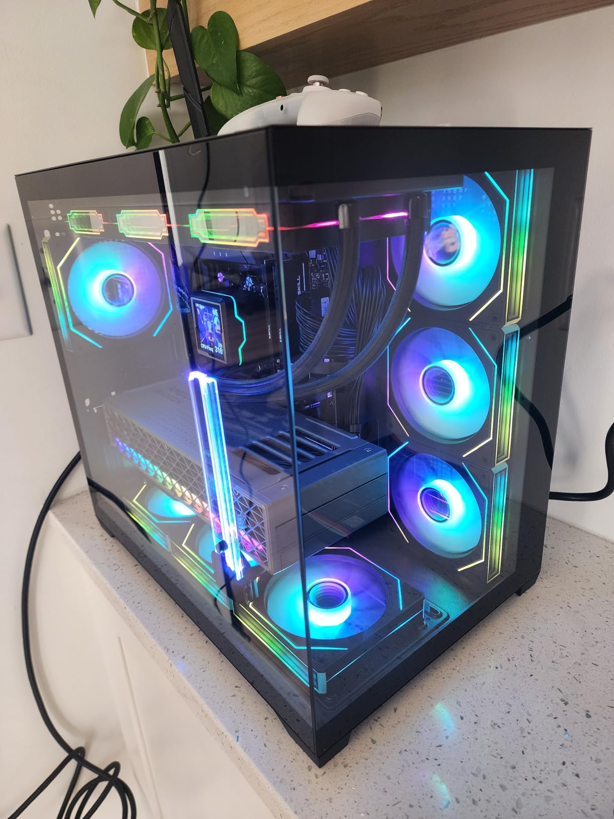 upHere 5V Addressable RGB Graphics Card GPU Brace Support Video Card Sag Holder,Built-in 5V ARGB,Adjustable Height Support,GH03ARGB customer photo 1