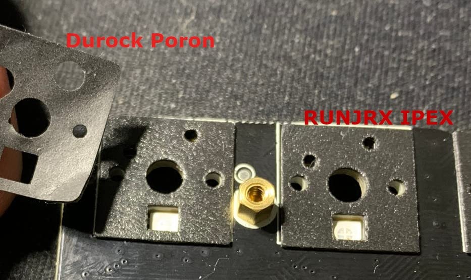 YIMAGUJRX RUNJRX Keyboard Poron Switch Pads 0.5mm Thick for 61/64/87/100/104/108 Hot Swap 120Pcs,Black customer photo 1