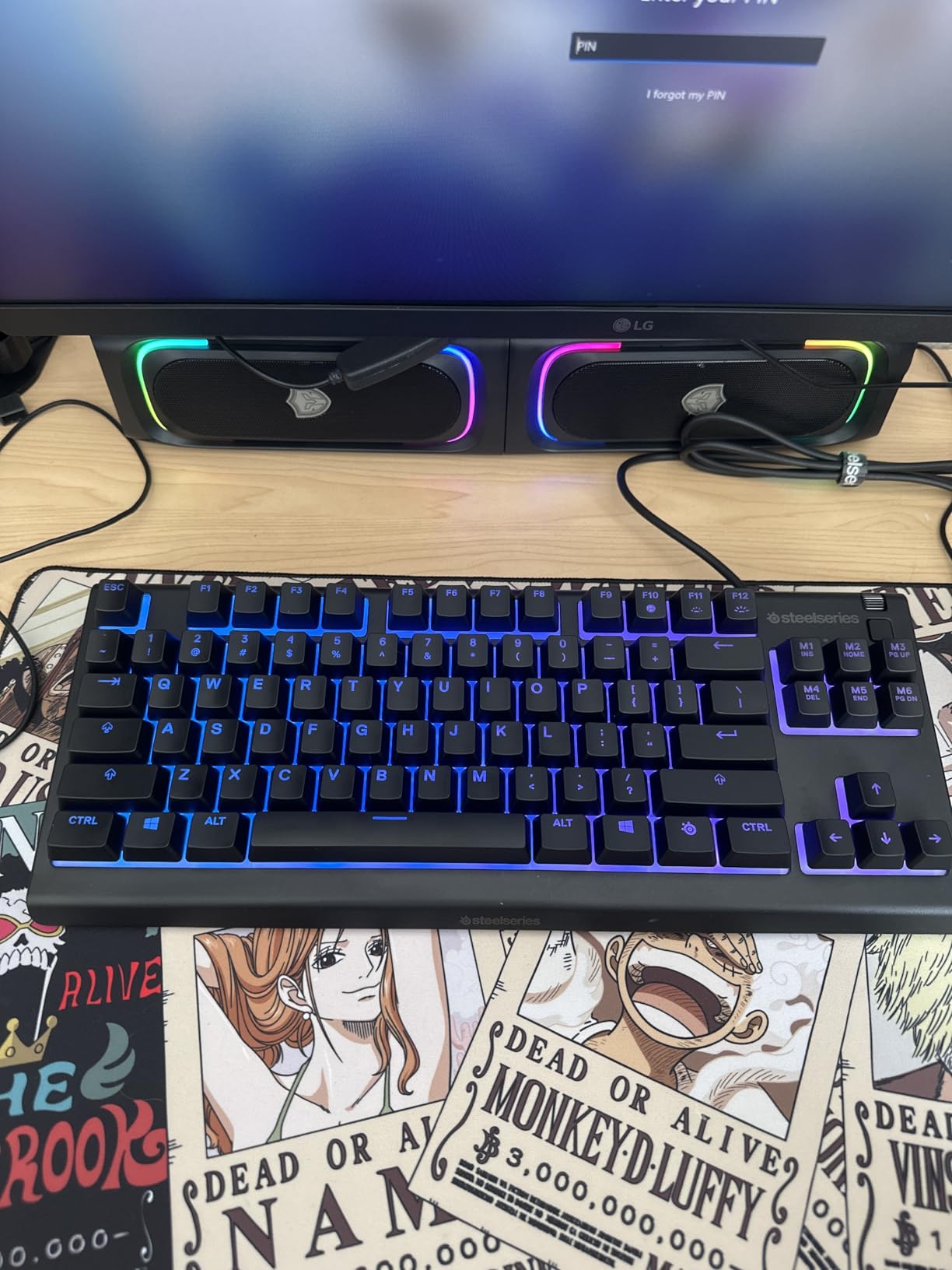 SteelSeries Apex 3 TKL RGB Gaming Keyboard - Tenkeyless Compact Form Factor - 8-Zone RGB Illumination - IP32 Water & Dust Resistant - Whisper Quiet Gaming Switch - Gaming Grade Anti-Ghosting,Black customer photo 1