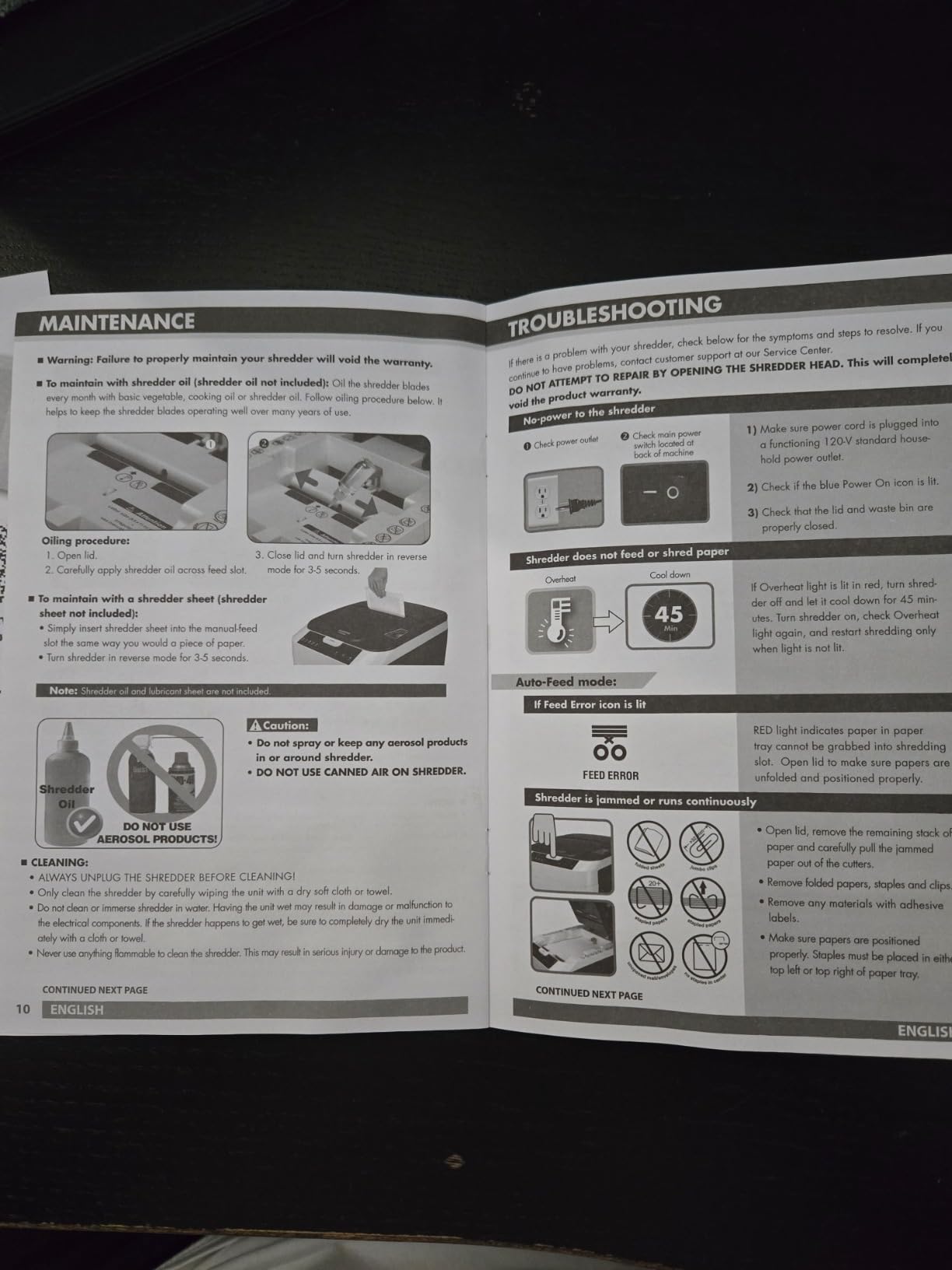Aurora Commercial Grade 200-Sheet Auto Feed High Security Micro-Cut Paper Shredder/ 60 Minutes/Security Level P-5 customer photo 2