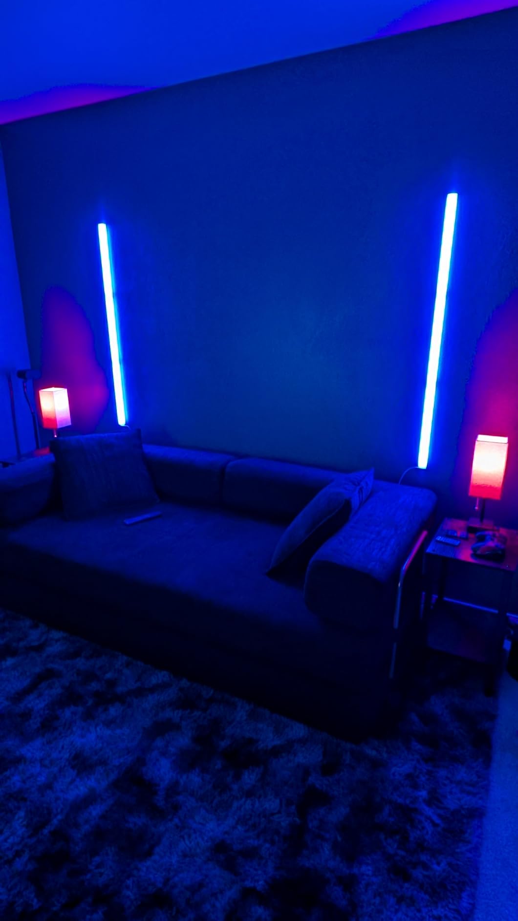 Govee Glide Wall Lights, RGBIC LED Light, Smart Gaming Light Compatible with SmartThings, RGB Lights Bar, LED Wall Lights for Bedroom, 2 Panels Set (3 Sections/Panel) customer photo 1