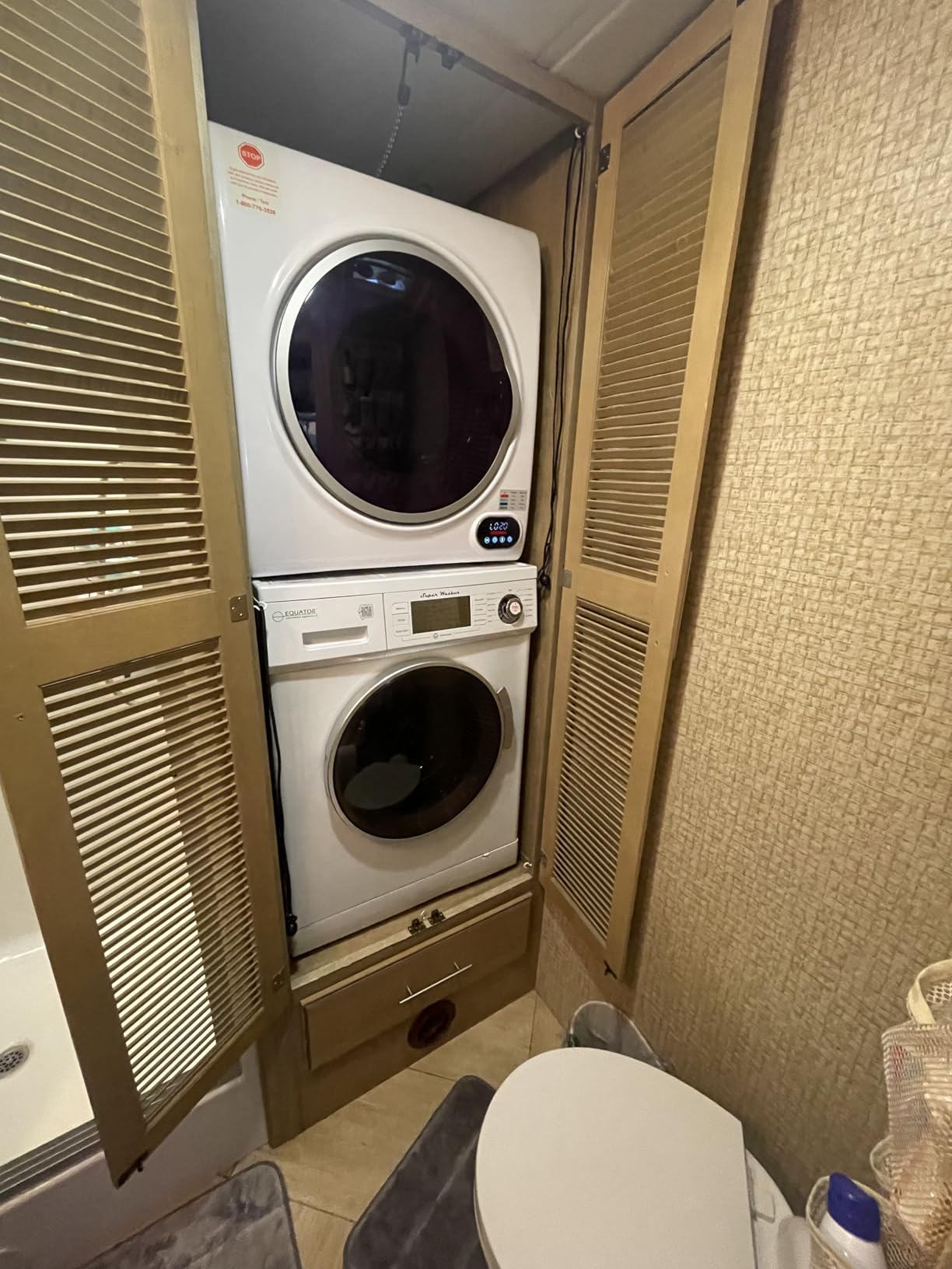 Equator Basic Stackable 13 lbs Washer + Vented Sensor Dryer 3.5cf 110V customer photo 1