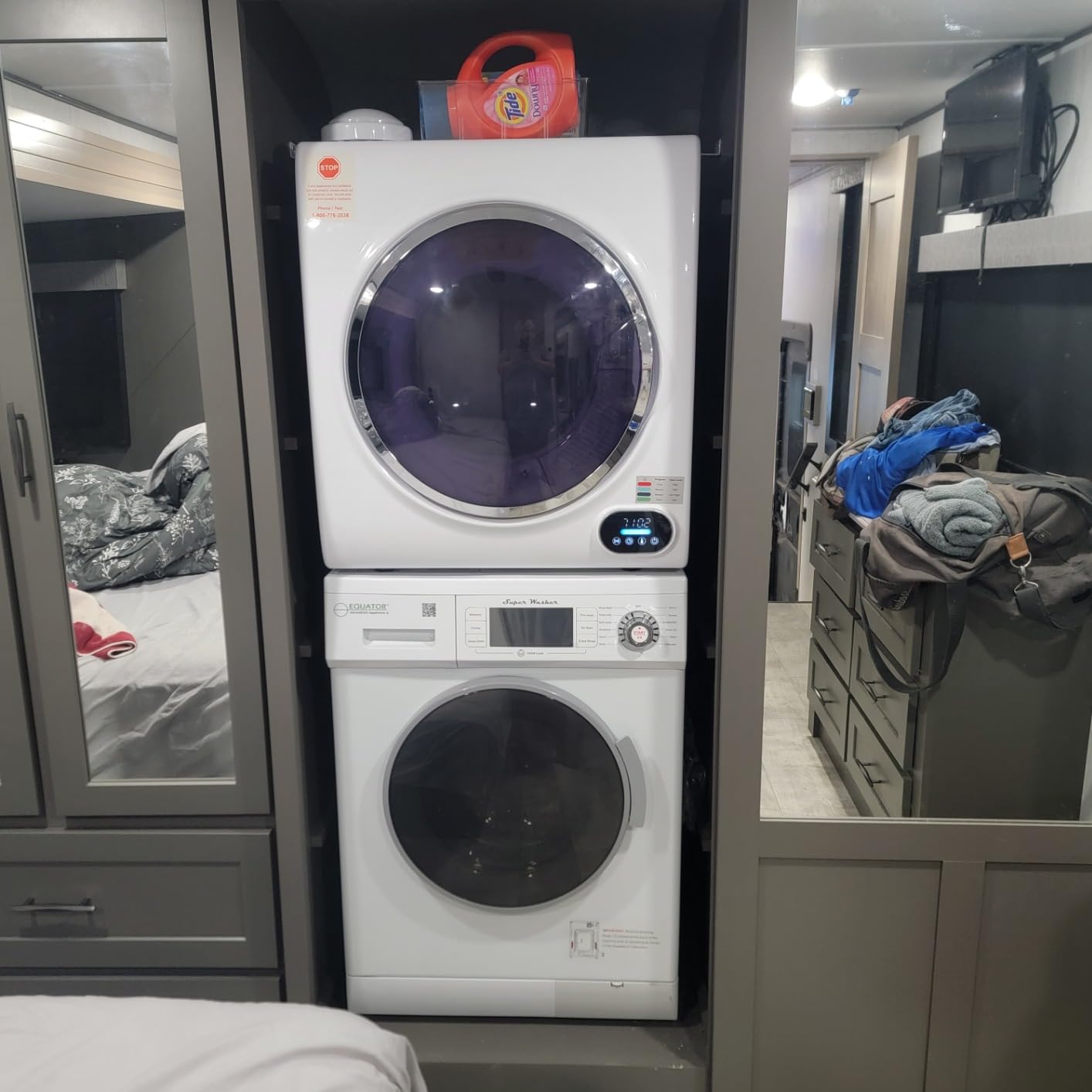 Equator Basic Stackable 13 lbs Washer + Vented Sensor Dryer 3.5cf 110V customer photo 5