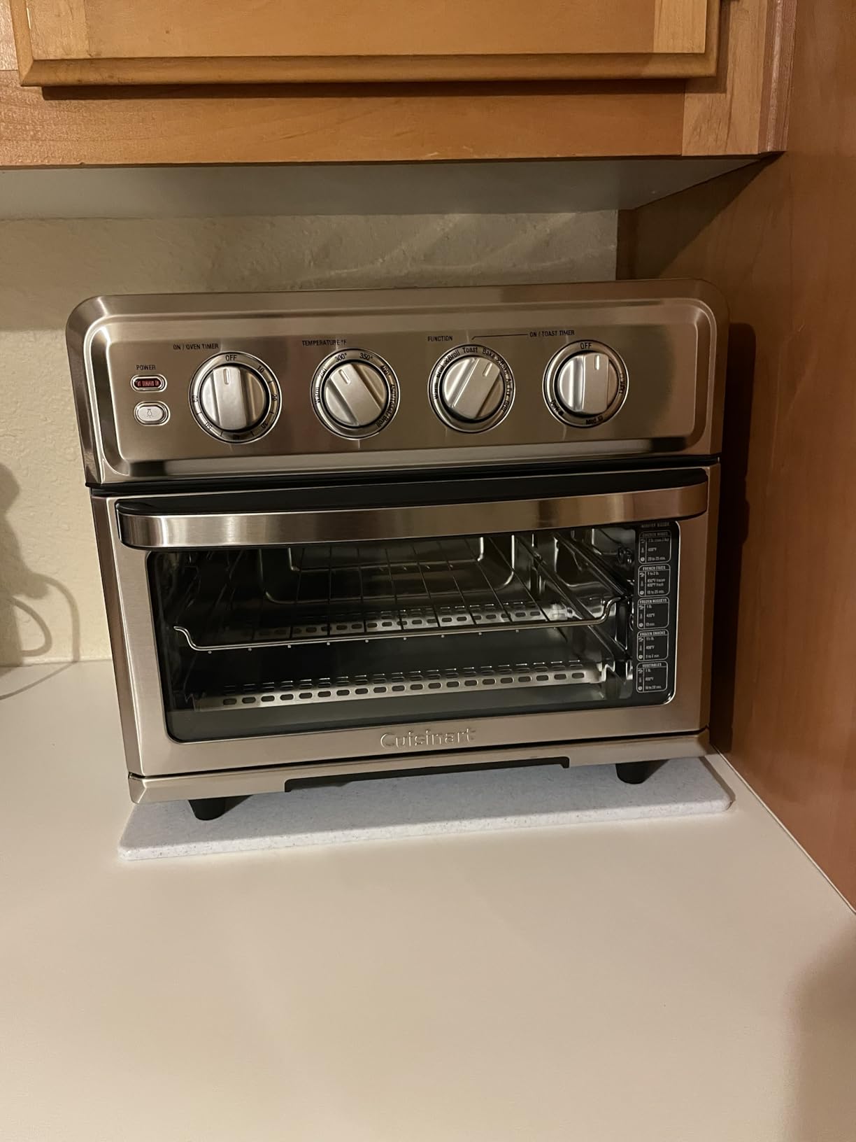 Cuisinart Air Fryer Toaster Oven, 1800W, 8-in-1 with Air Fry, Convection, Broil & Warm, 0.6 Cubic Feet, 60-Minute Timer, TOA-70NAS, Stainless Steel customer photo 1