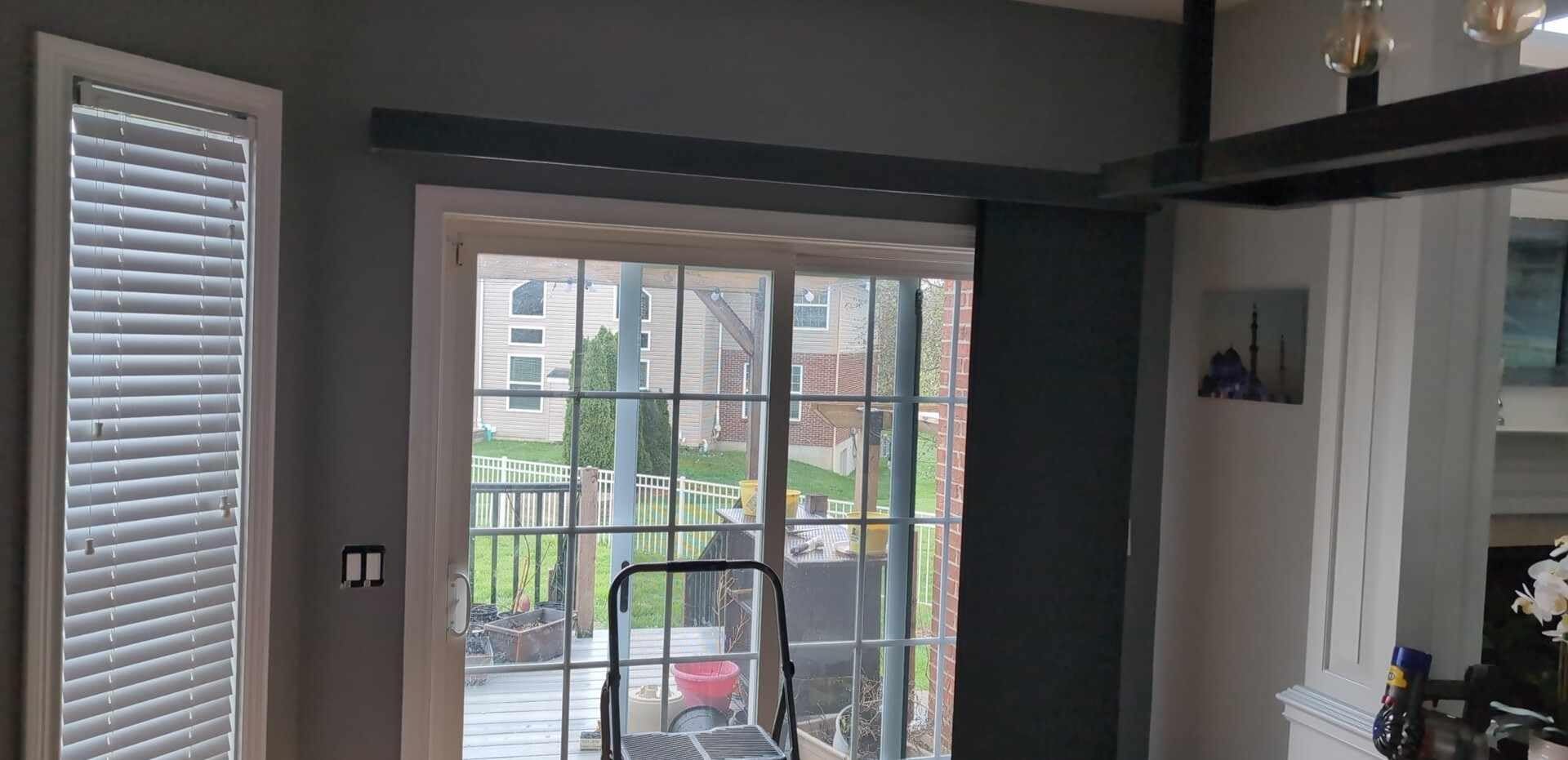 Graywind Motorized Sliding Panels Blackout Compatible with Alexa Google Smart Panel Track Blinds Remote Shades for Patio Sliding Door, Custom Size (Light Grey) customer photo 2