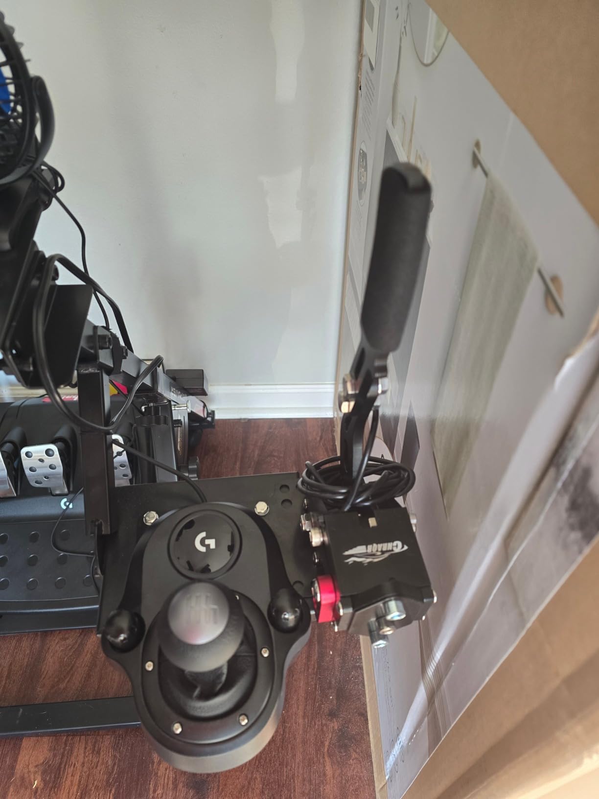 CNRAQR PC Racing Game USB Handbrake 16Bit SIM with Fixing Clip and Plate customer photo 2