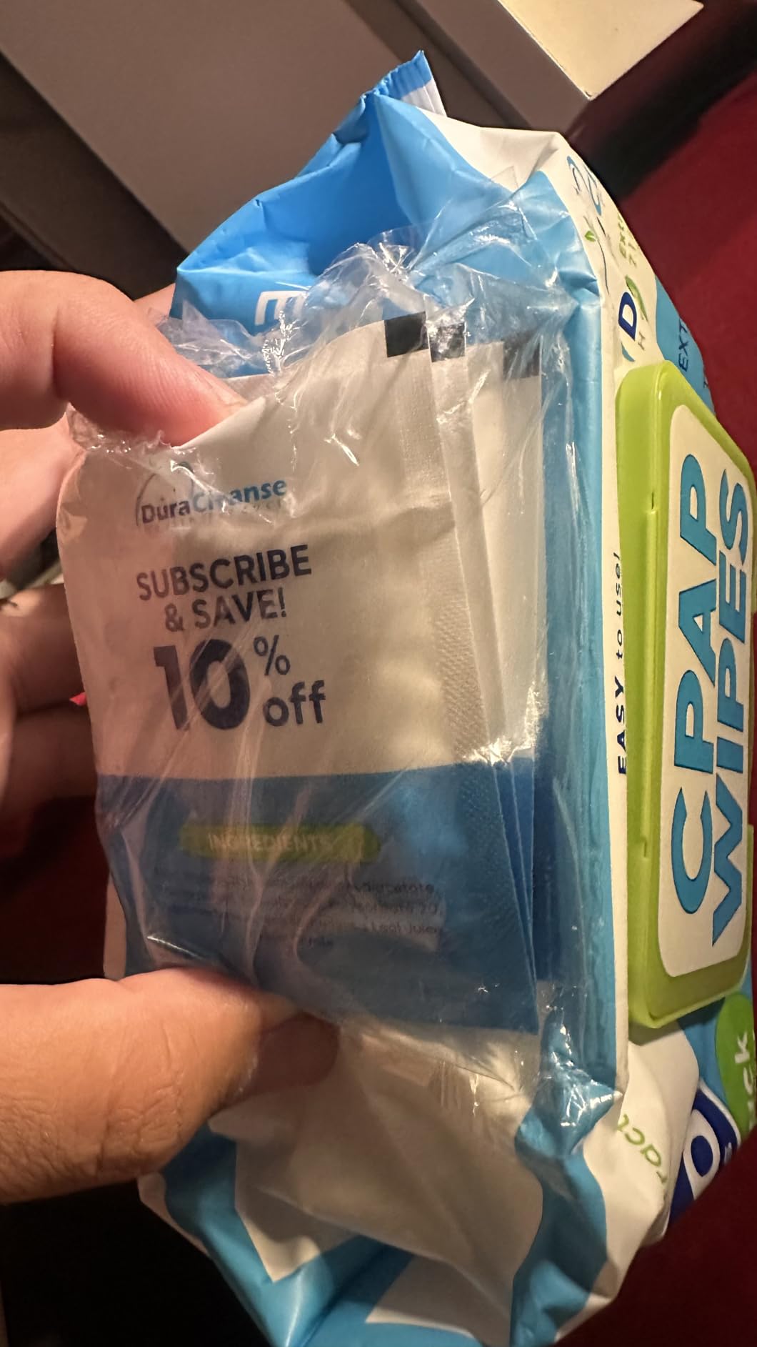 CPAP Mask Wipes - 150 Count Jumbo Pack + 6 Travel Sheets - Dura Cleanse Extra Large, Extra Moist Cleaning Wipes for Full Face, Nasal Masks Unscented Cleaner for CPAP Machine, Supplies and Accessories customer photo 1