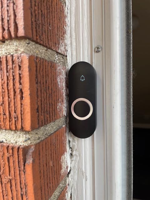 AIDA Lighted Wireless Doorbell for Home, Waterproof Battery Doorbell Wireless 1,000ft Range, 5 Volume Levels with 58 Chimes & LED Flash on Receiver (White, 2 Buttons & 1 Receiver) customer photo 1