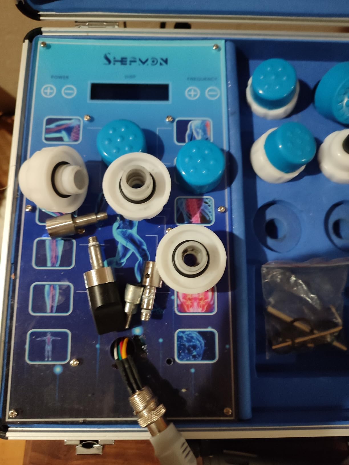 Shockwave Therapy Machine, Electromagnetic Extracorporeal Shock Wave Therapy Machine Touch Screen Pain Relief Body Massager Muscle Relax with 7 Massage Heads customer photo 2