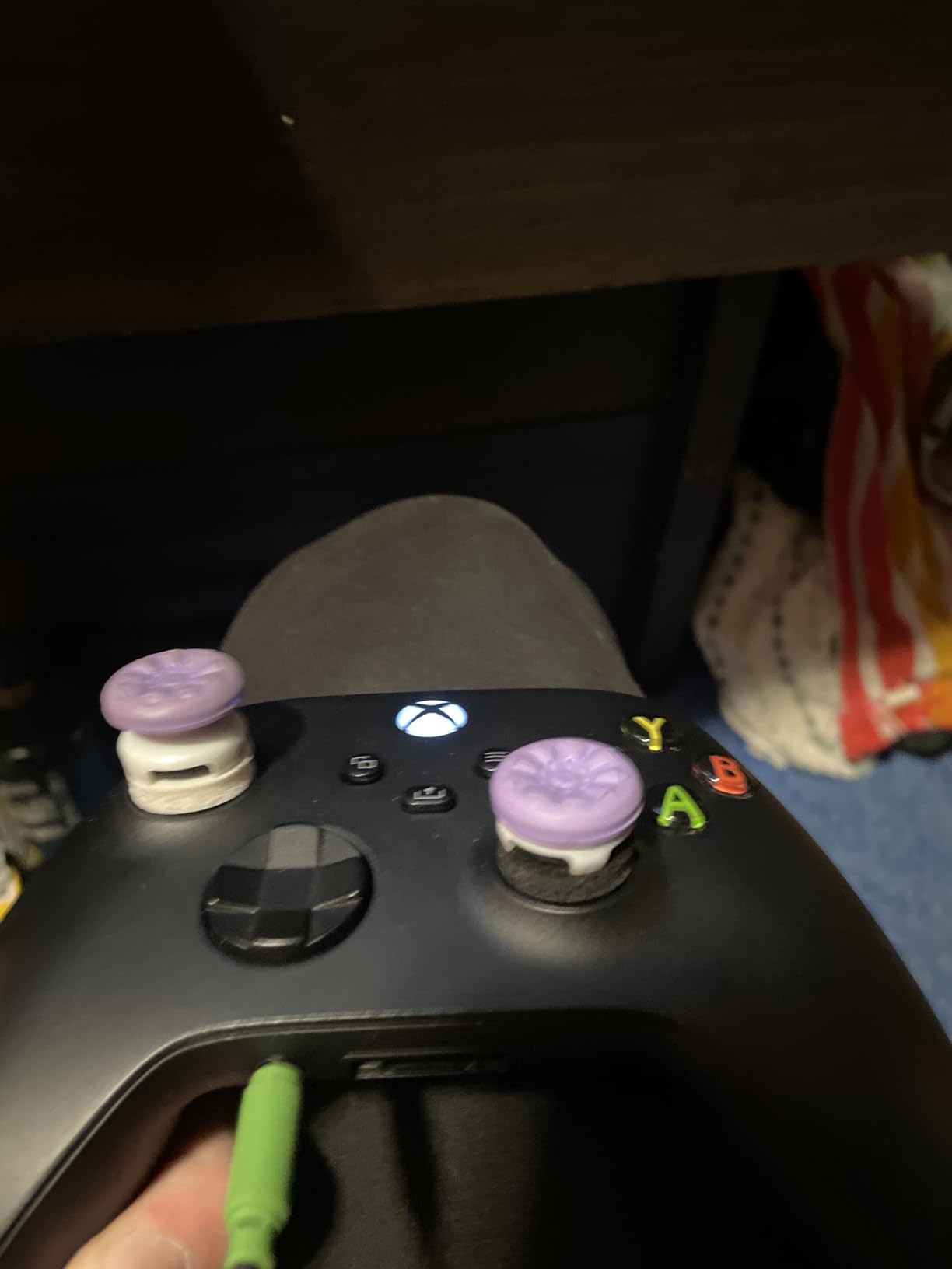 KontrolFreek Aim Boost Kit for Xbox One and Xbox Series X Controller | Includes Performance Thumbsticks and Precision Rings | Galaxy Edition customer photo 1