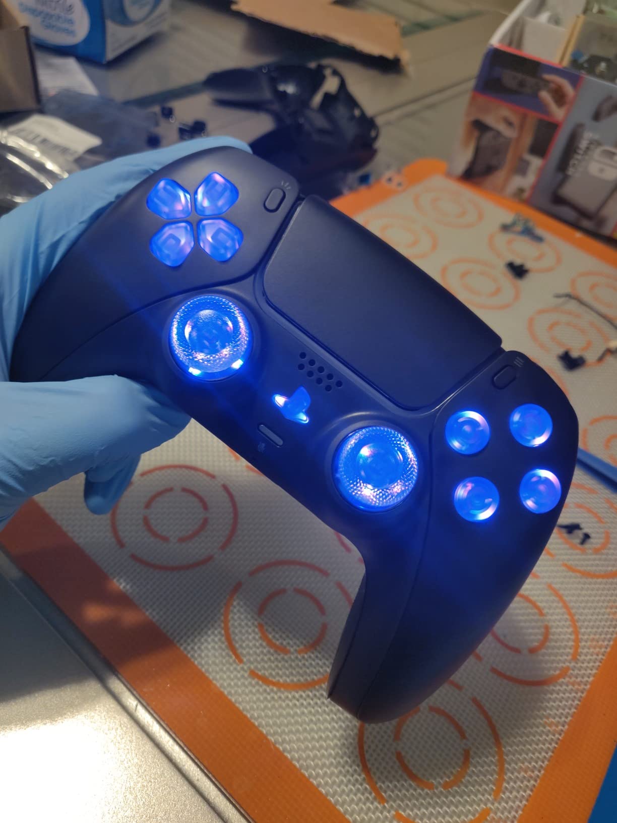 eXtremeRate Tactile Version Clicky Hair Trigger Kit for PS5 Controller BDM-010 & BDM-020 Shoulder Buttons, Custom Tactile Bumper Trigger Buttons for PS5 Controller, Mouse Click Kit for PS5 Controller customer photo 1