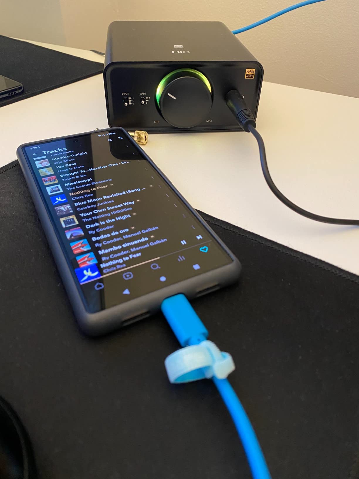 FiiO K5Pro ESS Amplifier Headphone Amps Stereo High Resolution Portable Desktop DAC 768K/32Bit and Native DSD512 for Home Audio/PC 6.35mm Headphone Out/RCA Line-Out/Coaxial/Optical Inputs (Black) customer photo 2