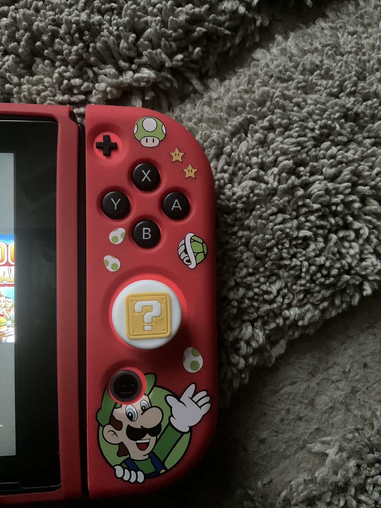 PERFECTSIGHT Cute Thumb Grips Cap Compatible with Nintendo Switch Joycon/OLED/Lite, Soft Silicon Joystick Caps, Kawaii Skin Button Stick Cover 3D Analog Kit for NS Controller, Brother customer photo 1