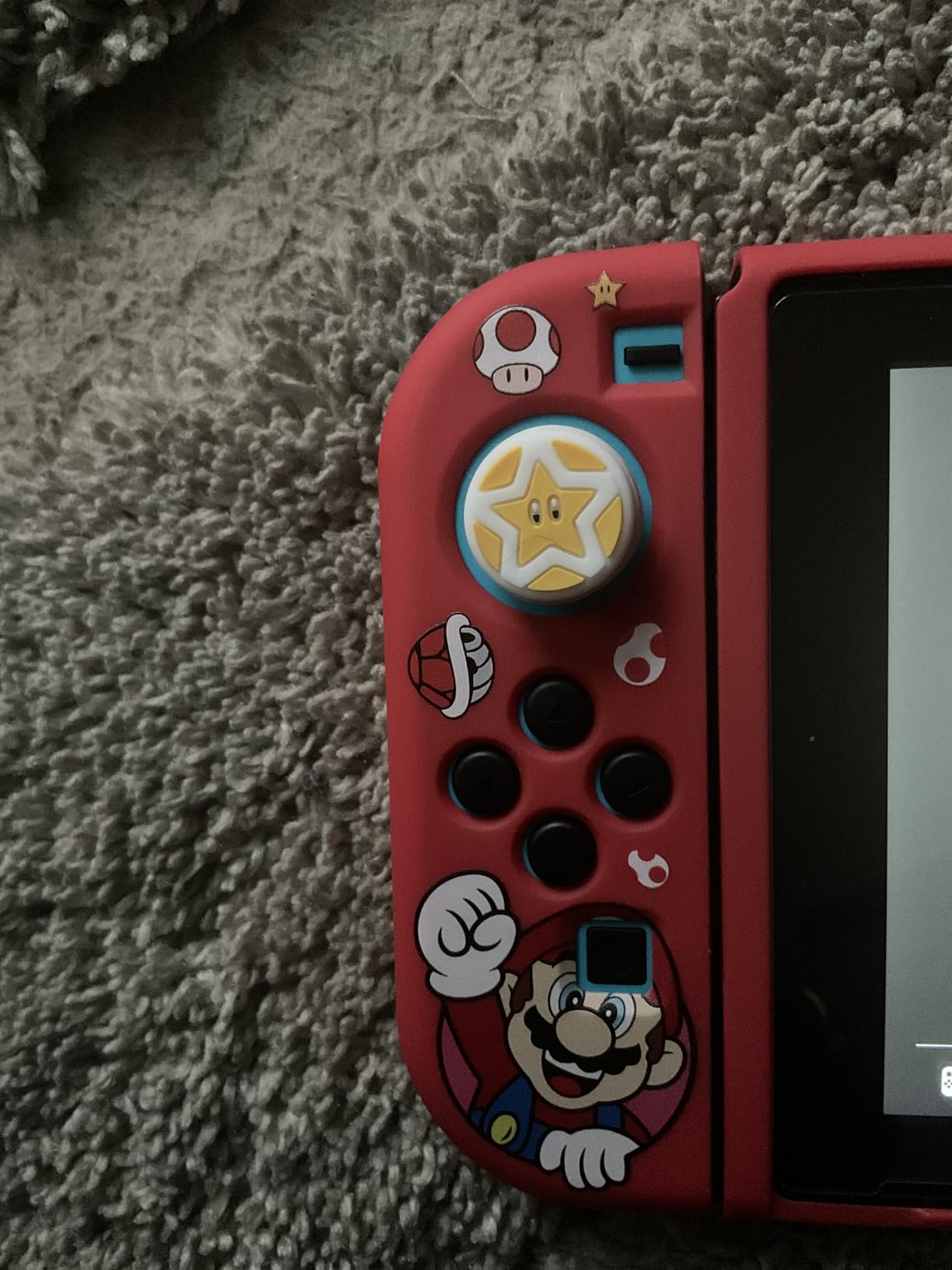 PERFECTSIGHT Cute Thumb Grips Cap Compatible with Nintendo Switch Joycon/OLED/Lite, Soft Silicon Joystick Caps, Kawaii Skin Button Stick Cover 3D Analog Kit for NS Controller, Brother customer photo 2