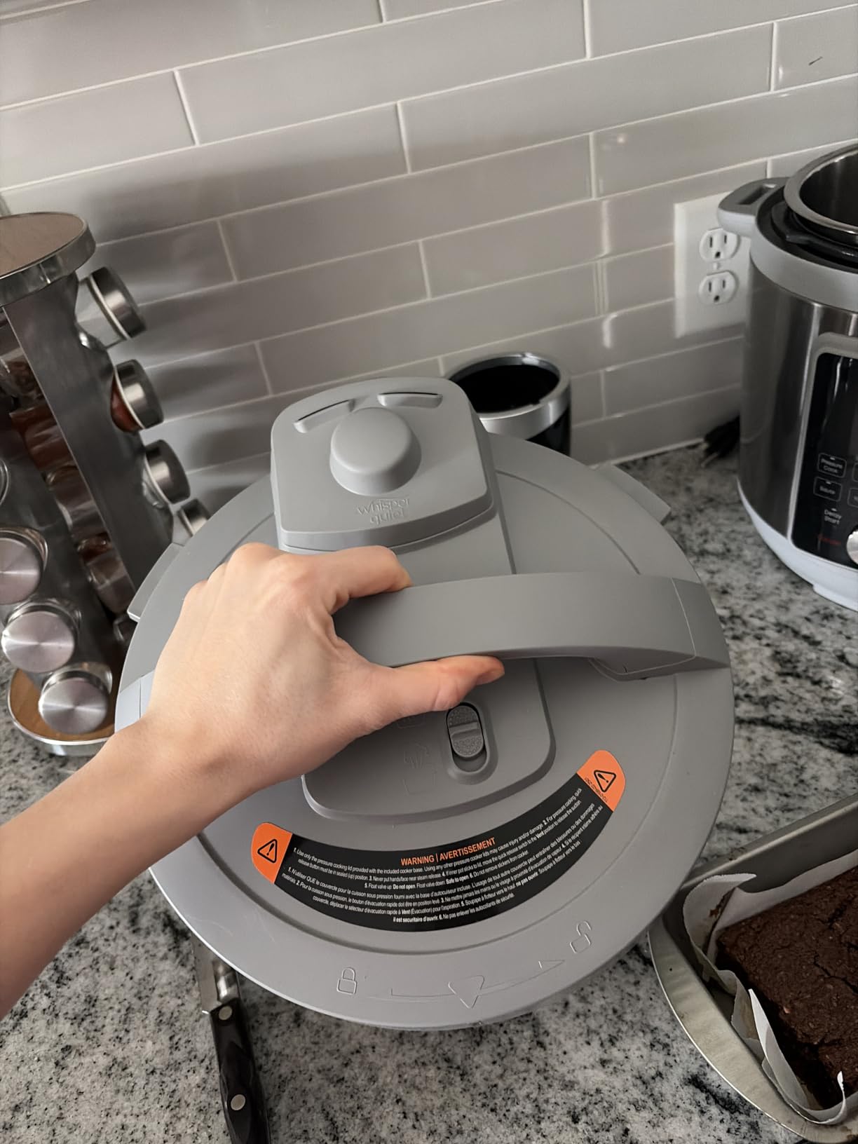 Instant Pot 8-Quart Whisper Quiet 9-in-1 Electric Pressure Cooker, Slow Rice Cooker, Steamer, Saute, Yogurt Maker, Warmer & Sterilizer, App With Over 800 Recipes, Stainless Steel, Duo Plus customer photo 2