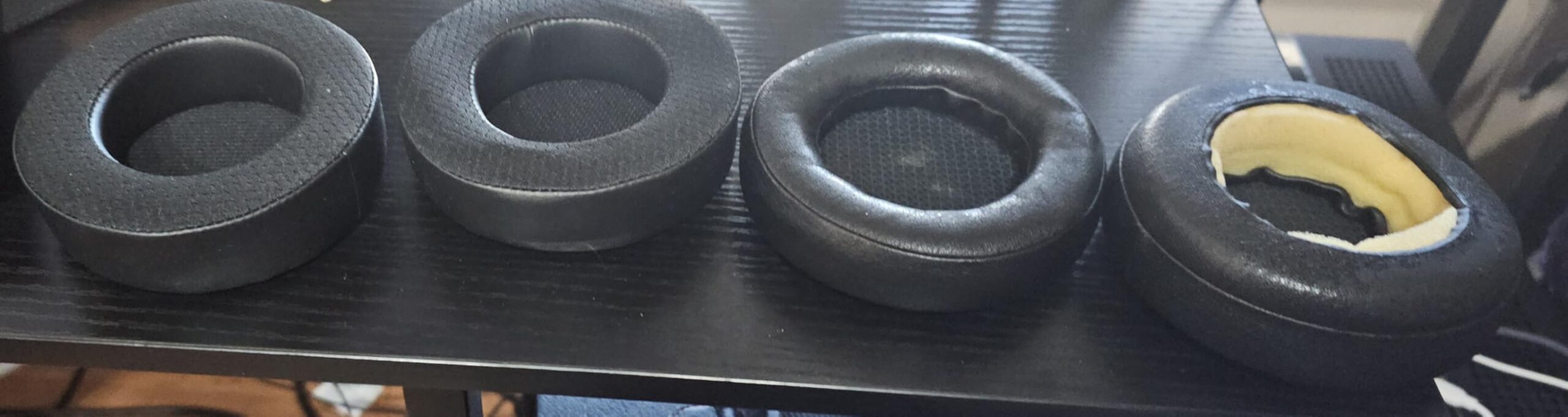 WC Freeze Virtuoso - Hybrid Fabric Cooling Gel Replacement Earpads for Corsair Virtuoso Gaming Headset, Made by Wicked Cushions, Improved Durability, Thickness and Sound Isolation | Black customer photo 1