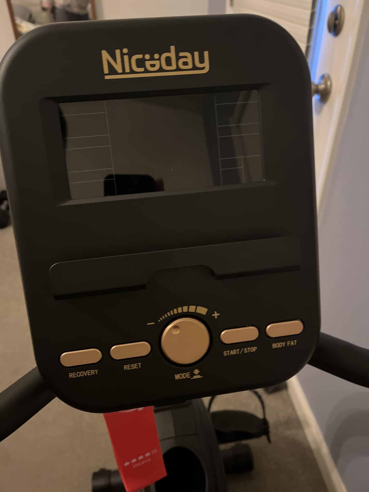 Niceday Recumbent Exercise Bike, Recumbent Bike for Home, Recumbent Stationary Bike 400LBS Weight Capacity, Magnetic Recumbent Bike with Smart APP, LCD Monitor, Heart Rate Handle customer photo 2