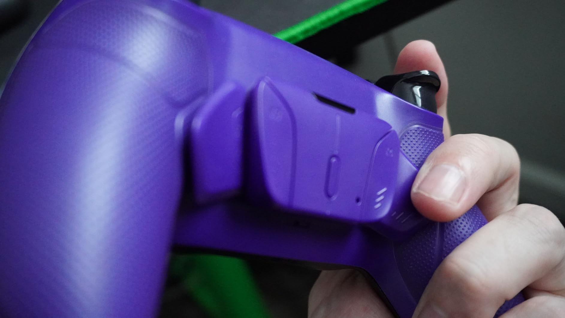 eXtremeRate Black Rubberized Grip Programable RISE4 Remap Kit for PS5 Controller BDM-010 BDM-020 Models, Upgrade Board & Redesigned Back Shell & 4 Back Buttons for PS5 Controller customer photo 1