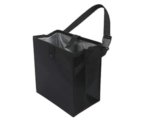 Homelove Car Trash Can, Leak-Proof Waterproof Trash Bin Collapsible Portable Auto Garbage Bag Large Capacity Trashcan Storage Bag Multipurpose Car Organizer Hanging (Black) customer photo 1