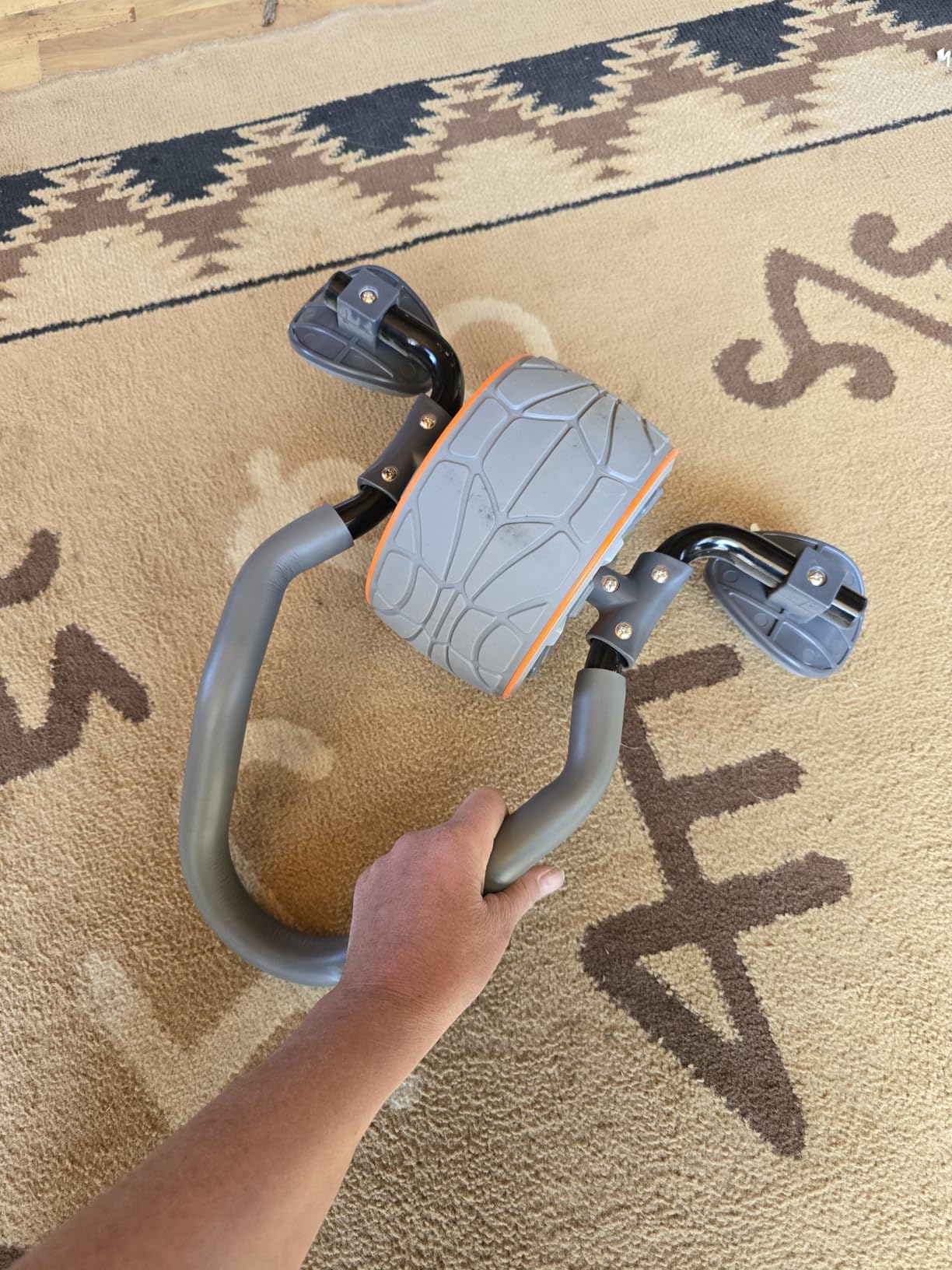 DMoose Fitness Ab Roller Wheel with Elbow Support & 2 Knee Pads - Abdominal Exercise Trainer for Core Strength Training - Ultimate Abs Workout Equipment for Home and Gym - Ab Machine for Men & Women customer photo 2