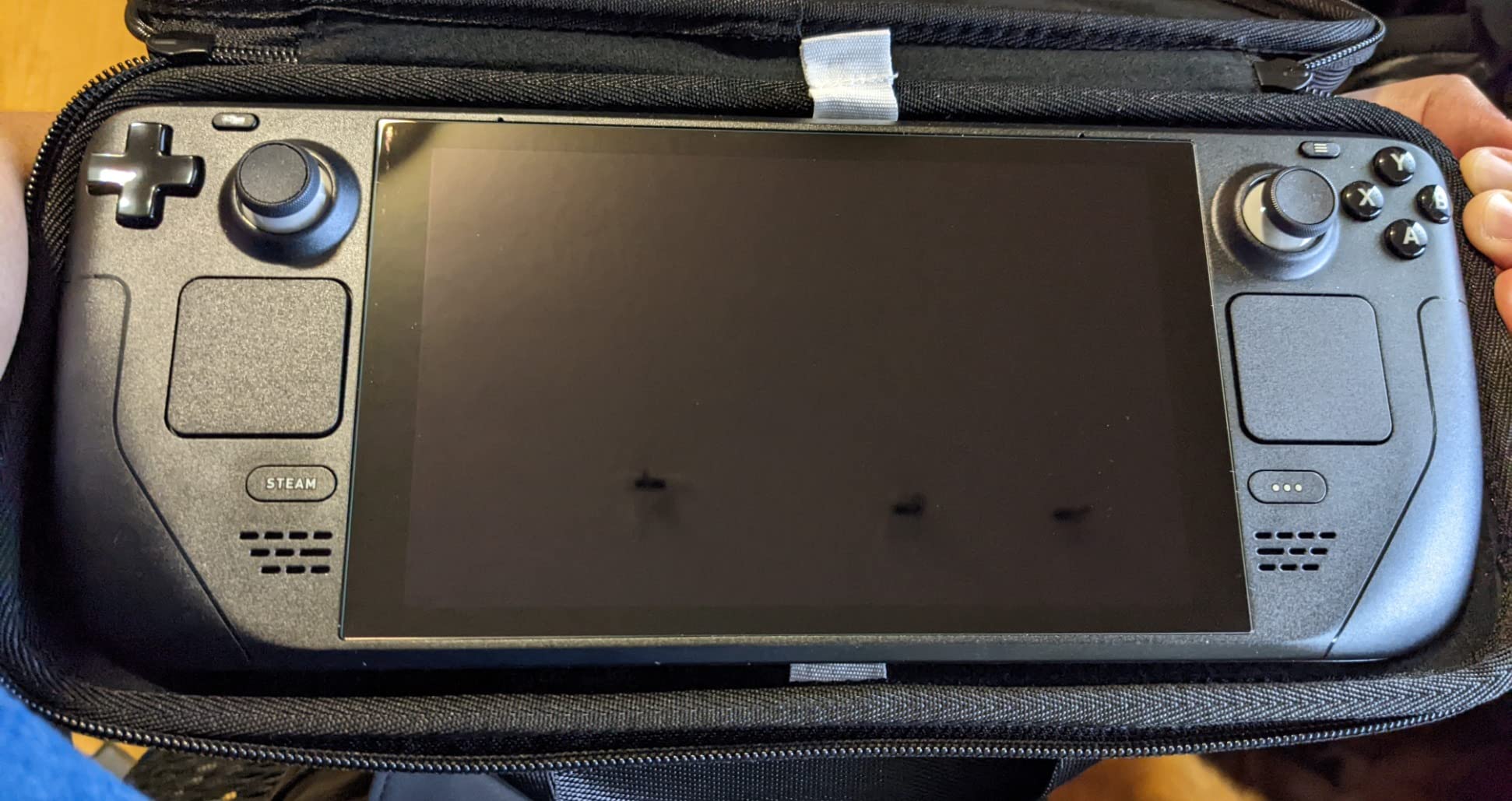 Benazcap [2 Pack Steam Deck Screen Protector 7 Inch 2021 Release, 9H Tempered Glass Film Easy Installation/Anti-Scratch/HD Clear for Steam Deck New Version customer photo 1