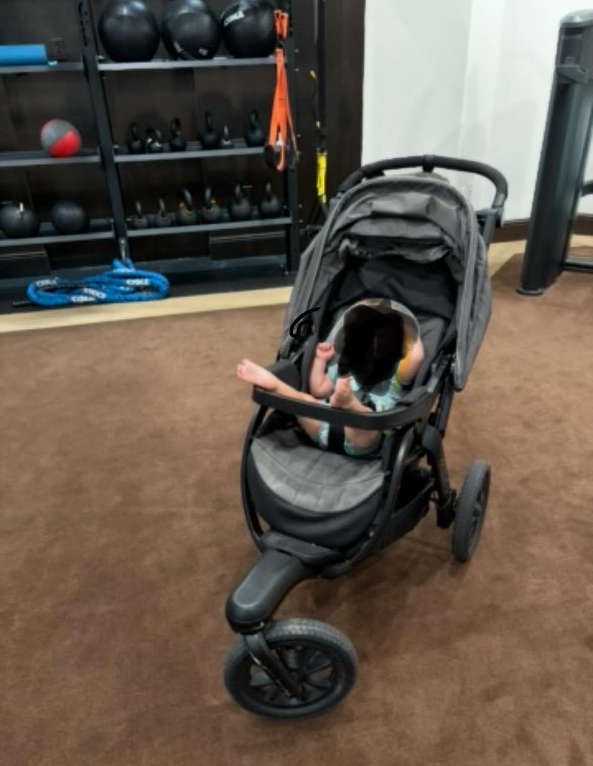 Chicco Activ3 Jogging Stroller, All-Terrain Stroller, Compatible with Chicco Infant Car Seats (not Included), Baby Travel Gear, Eclipse/Grey customer photo 1