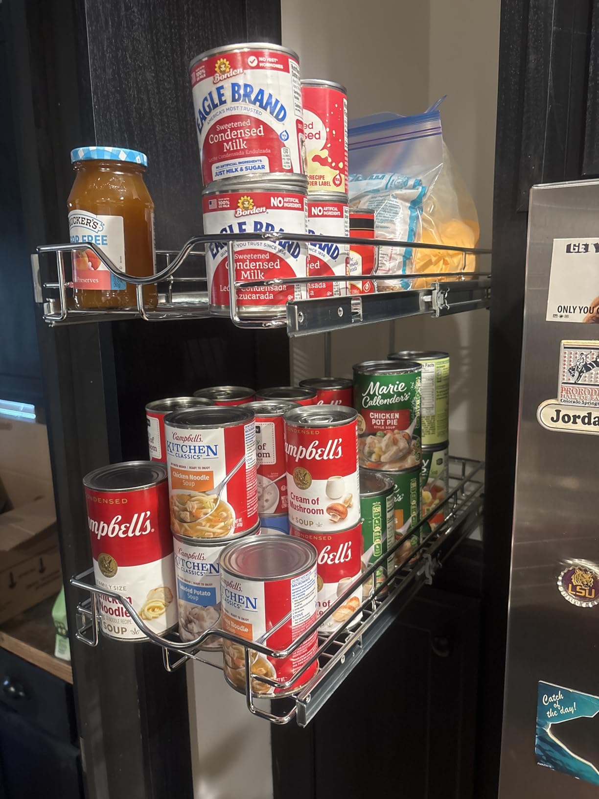 DINDON 2 Tier Pull Out Cabinet Organizer (20