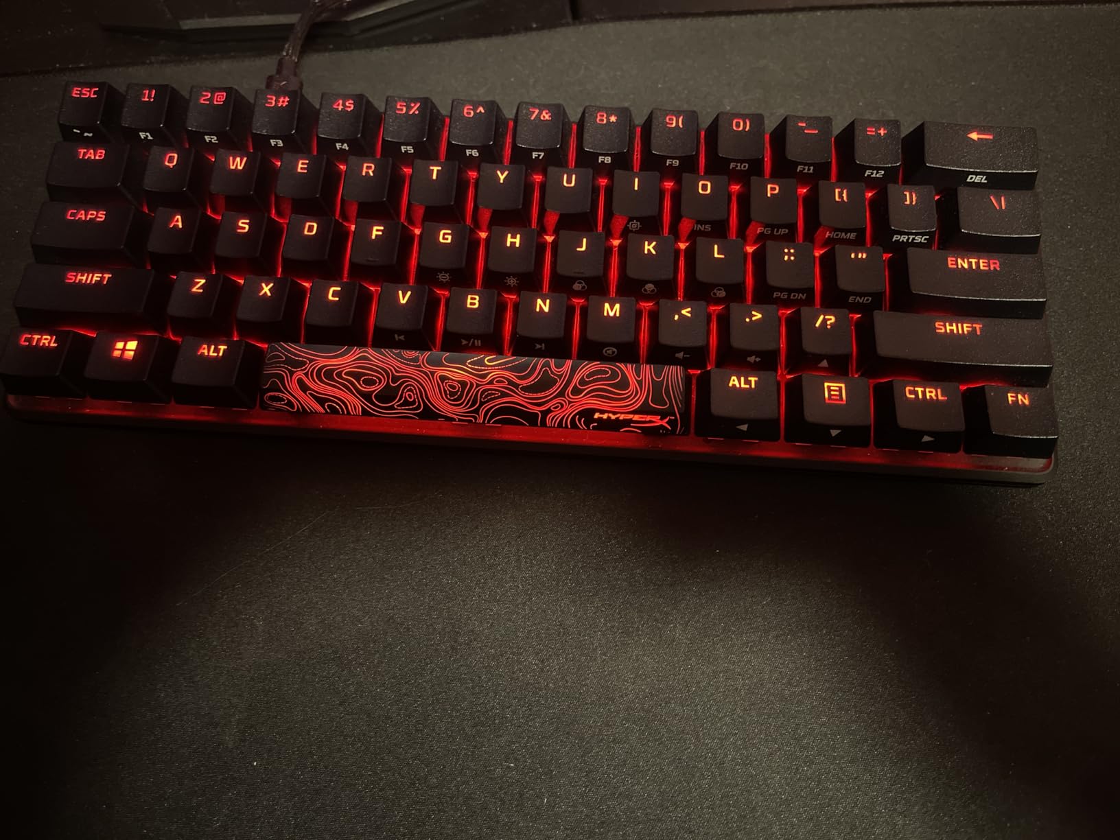 HyperX Alloy Origins 65 - Mechanical Gaming Keyboard - Compact 65% Form Factor - Linear Red Switch - Double Shot PBT Keycaps - RGB LED Backlit - NGENUITY Software Compatible, Black customer photo 2