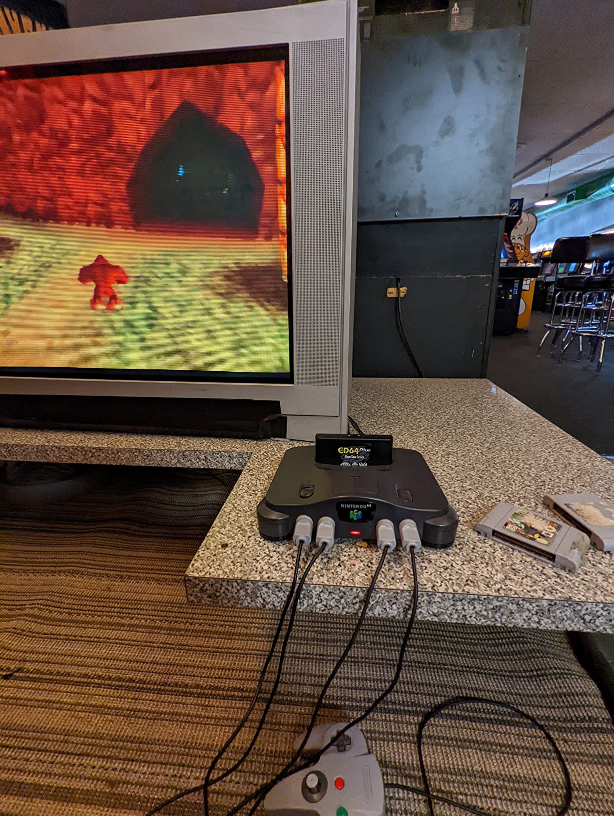 DOBEGIN ED64 Plus 64 Bit Retro 340 in 1 Game Card Cartridge with Game Save Device for N64 ED64 Video Game Console NTSC & PAL Support - Black customer photo 1