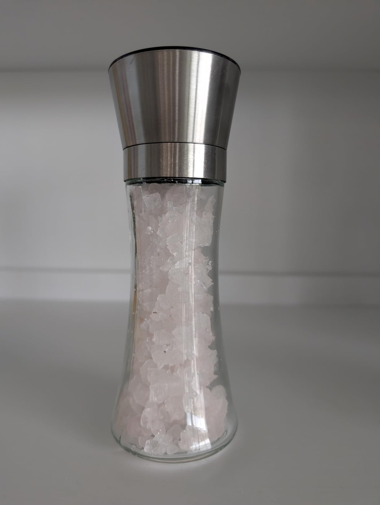 Premium Salt and Pepper Grinder Set of 2 - Two Refillable Stainless Steel Sea Salt & Spice Shakers with Adjustable Coarse Mills - Easy Clean Ceramic Grinders w/BONUS Silicone Funnel & Cleaning Brush customer photo 2