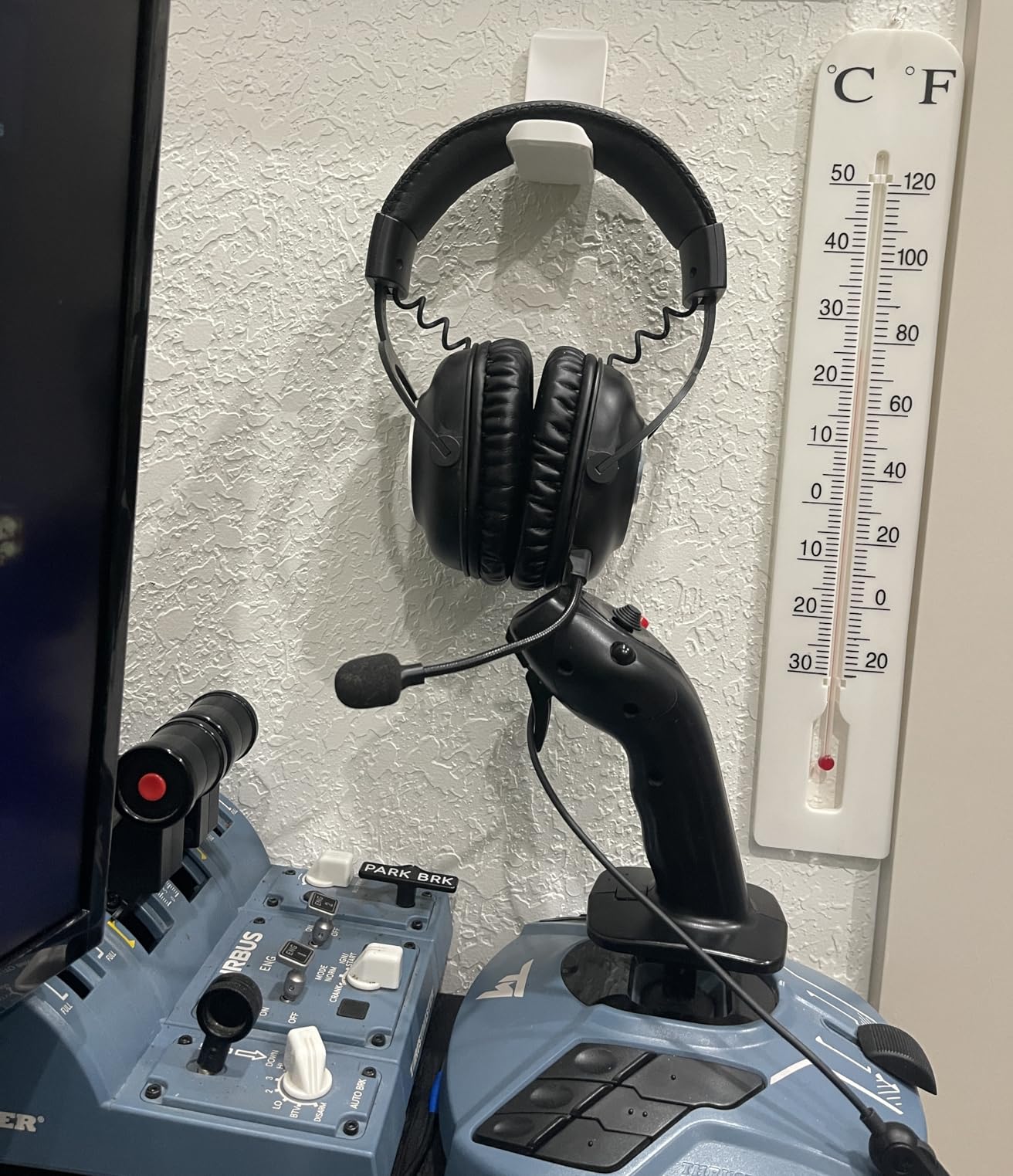 Lamicall Headphone Stand, Sticky Headset Hanger - Adhesive Headphone Holder Hook Mount, Headset Stand Holder Clip Under Desk, Earphone Clamp for Airpods Max, HyperX, Sennheiser, Black customer photo 1