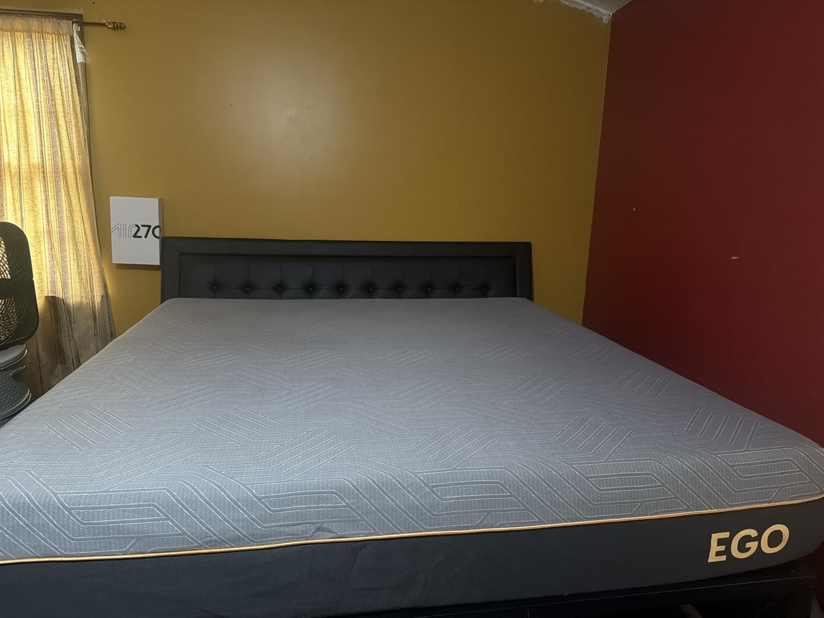 EGOHOME 12 Inch Queen Memory Foam Mattress for Back Pain, Cooling Copper Gel Bed in a Box, Foam Made in USA, CertiPUR-US Certified, Therapeutic Medium Firm, Double 60x80x12 Black customer photo 1