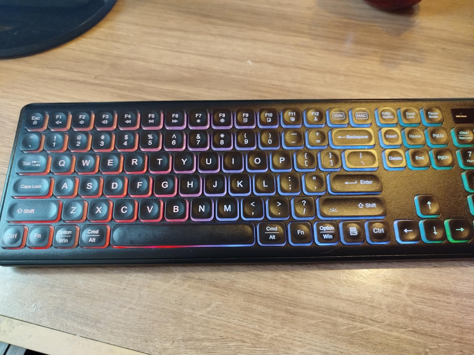 Wireless Keyboard and Mouse Combo, RGB Backlit, Rechargeable & Light Up Letters, Full-Size, Soft Typing, Sleep Mode, 2.4GHz Quiet Keyboard Set for Mac, Windows, Laptop, PC, Trueque KM42Pro (Black) customer photo 1