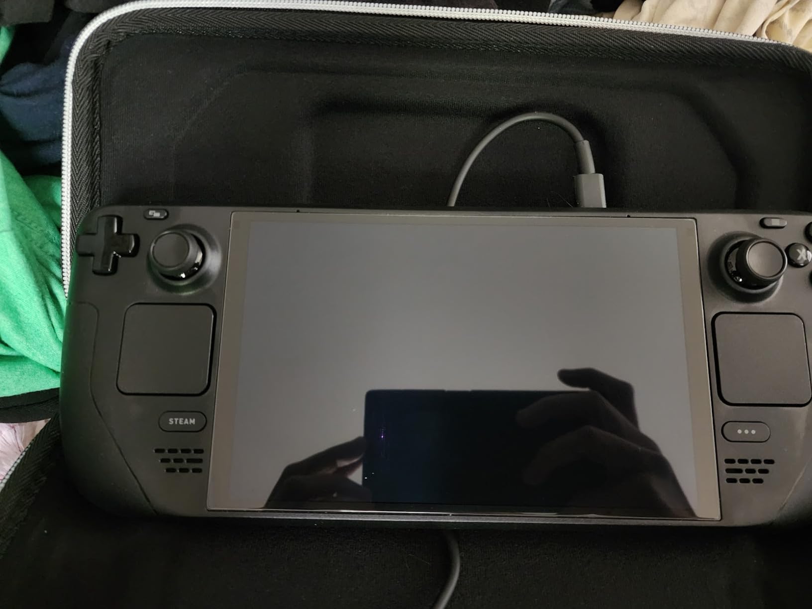 amFilm 3 Pack for Steam Deck/Steam Deck OLED Screen Protector Tempered Glass, Designed for Stream Steam Deck Accessories 2021 & 2022/Steam Deck OLED 2023 2024 customer photo 2