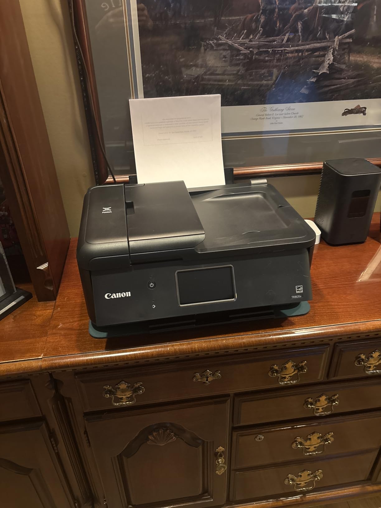 Canon PIXMA TR8620a - All-in-One Printer Home Office|Copier|Scanner|Fax|Auto Document Feeder | Photo, Document | Airprint (R), Android, Black, Works with Alexa customer photo 2