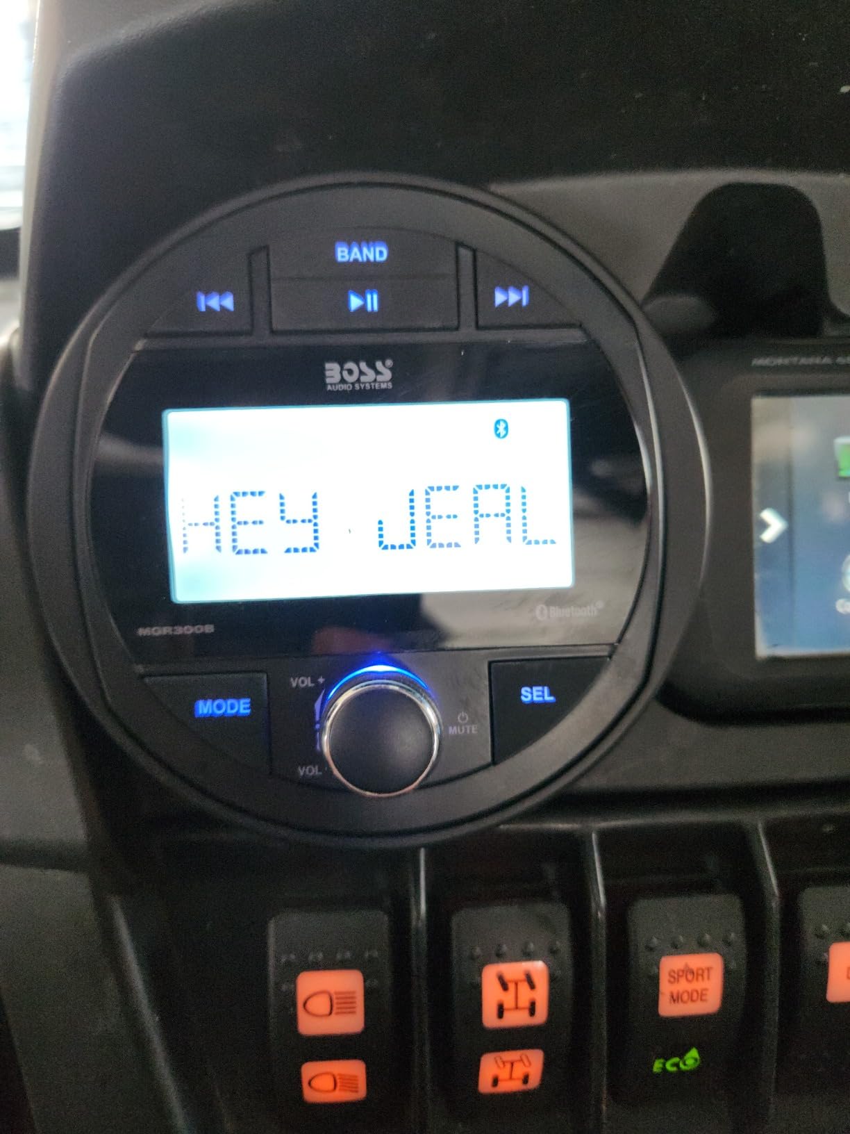 BOSS Audio Systems MGR300B Marine Boat Stereo Gauge Receiver - Bluetooth, No CD DVD Player, AM/FM Radio, IPX5 Weatherproof, USB, MP3 customer photo 2