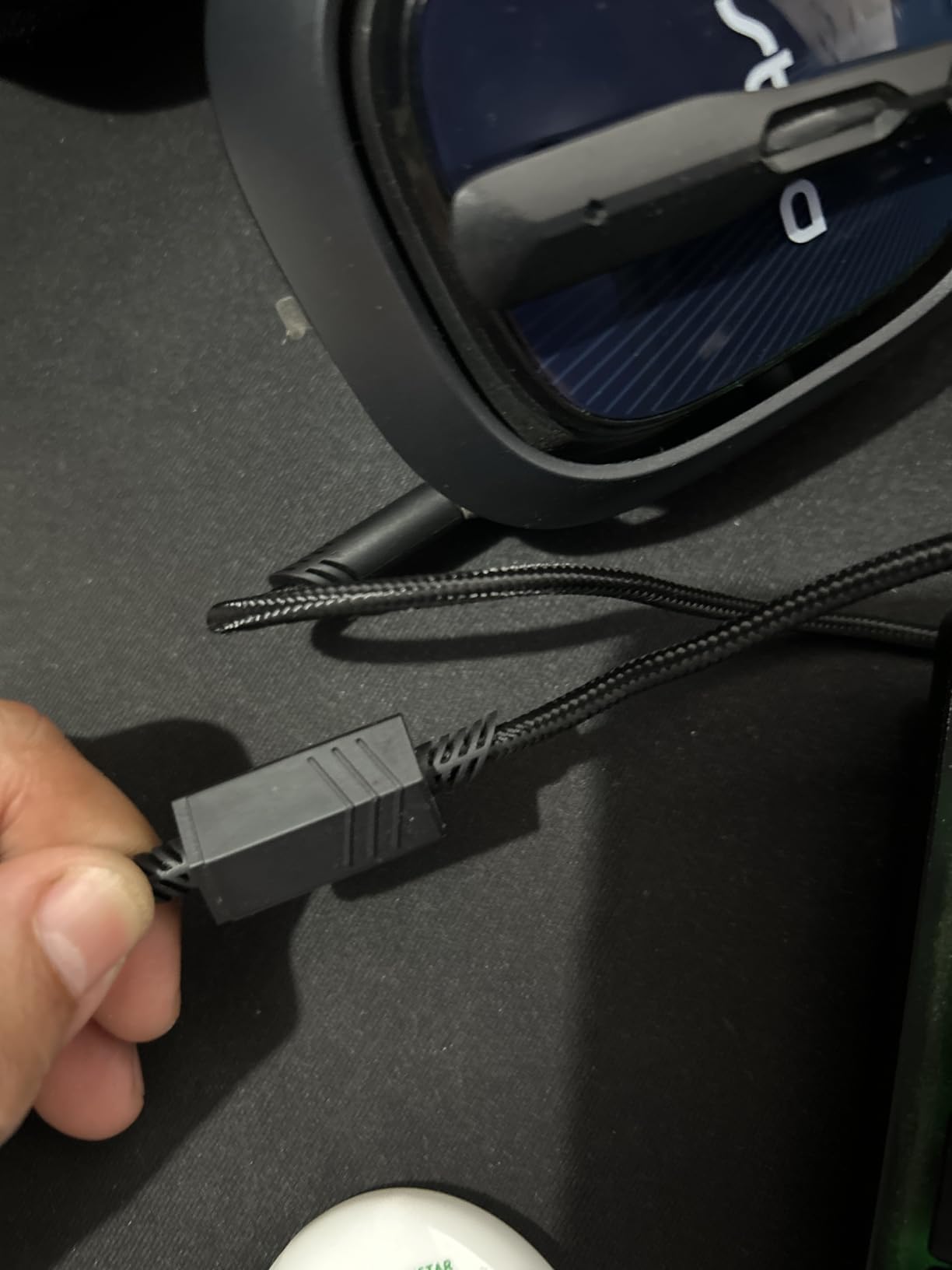 QJYTH Replacement A40 Cord Compatible with Astro A40 Headset, A40 Inline Mute Audio Cable for Astro A10/A40/A40TR Gaming Headset,Compatible with PS5/PS4 Controller(6.5 Feet, Black) customer photo 1