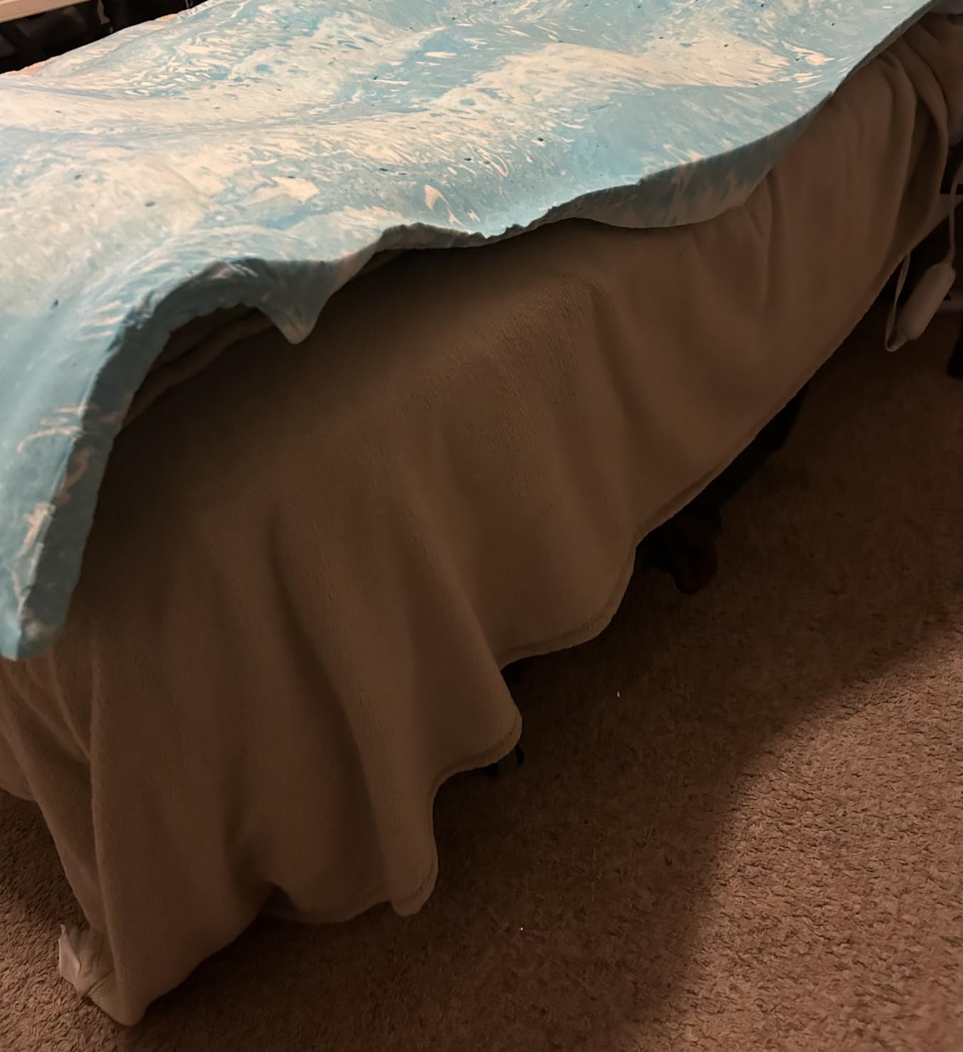 EGO Topper 3 Inch Queen Memory Foam Mattress Topper, Gel Foam Mattress Topper for Pressure Relief, Ventilated Design Bed Topper in a Box, CertiPUR-US Certified, 60