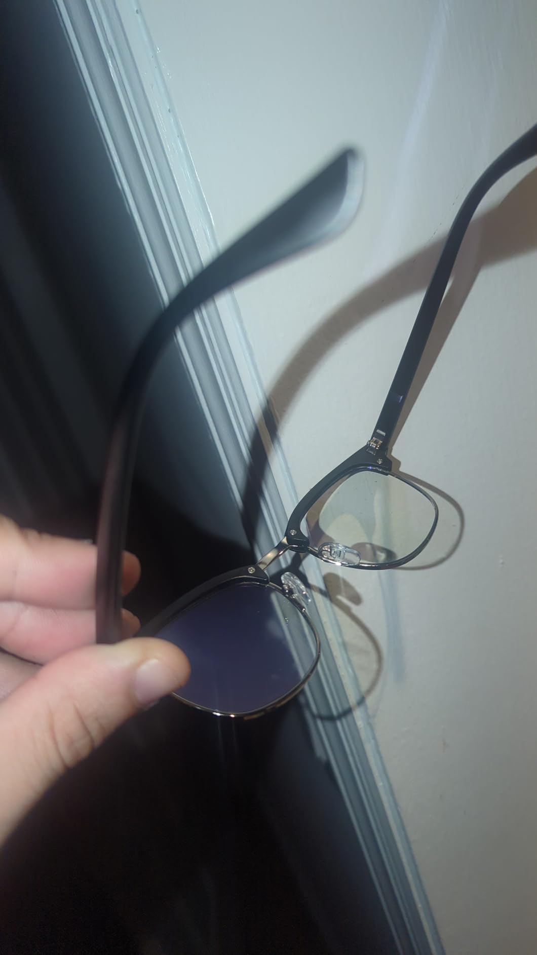 racico Blue Light Glasses for Men & Women - Mixed Material + Metal Frames with UV Protection Coating customer photo 1