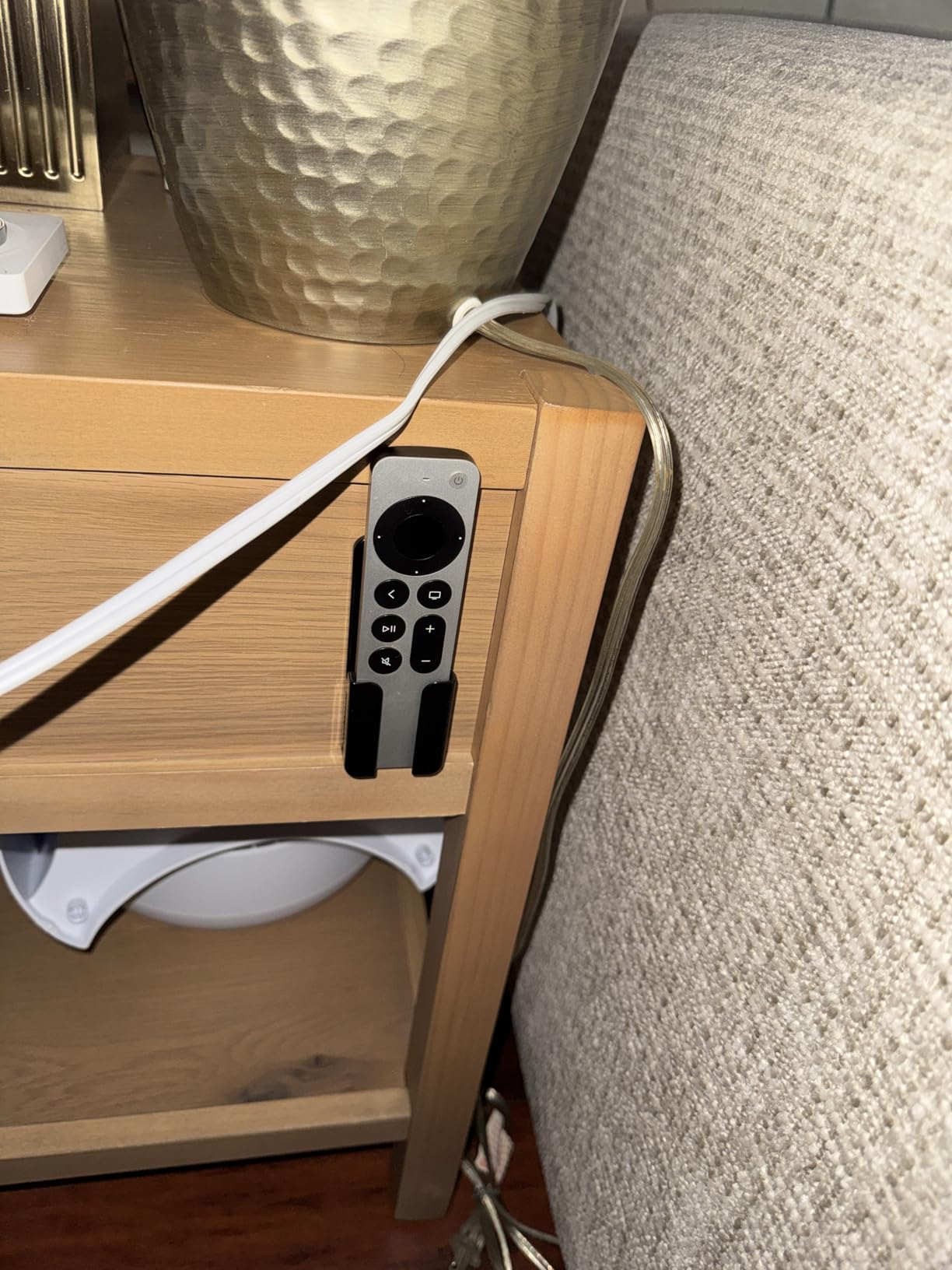 TotalMount Holder for Apple TV Remote - Never Lose Your Apple TV Siri Remote Again (Holder Includes Removable Adhesive to Prevent Wall Damage) customer photo 1