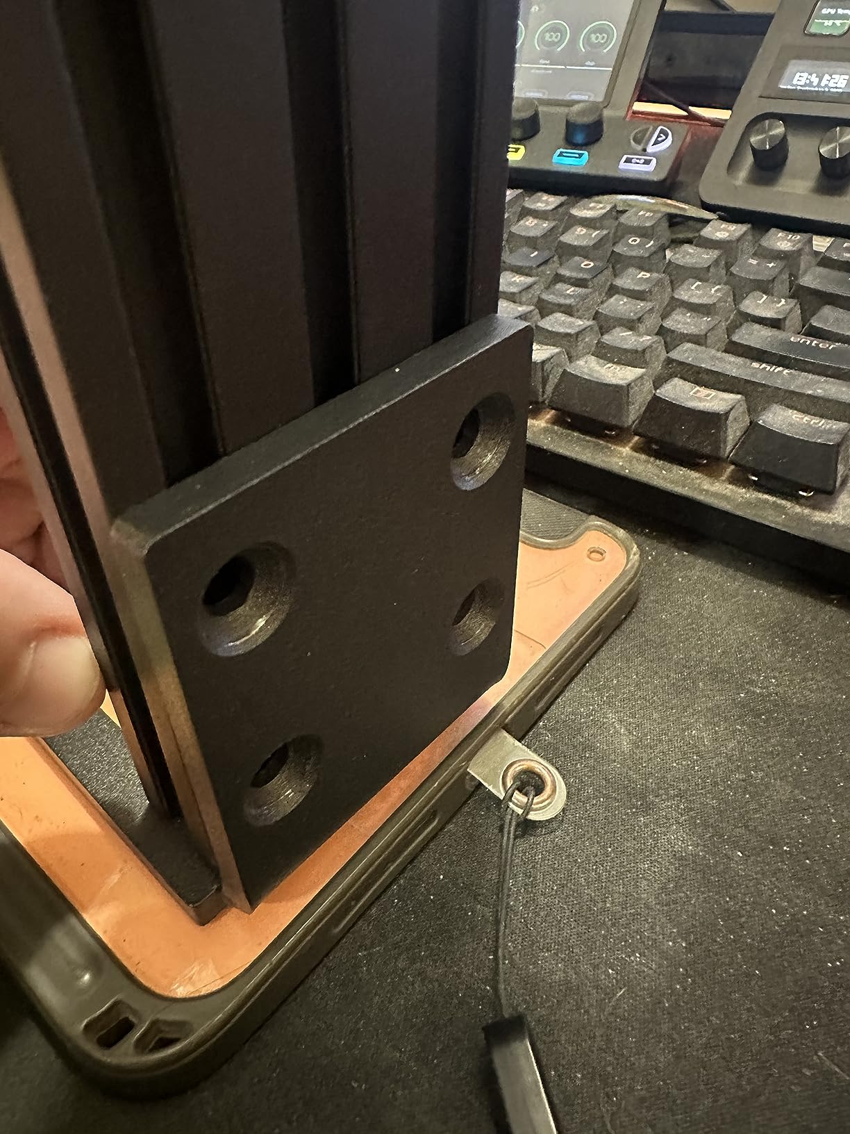 Hikig 2 Pack Desk Mount for Flight Sim Hand-Controller Compatible with Logitech X52 X56 Hotas, Thrustmaster HOTAS Warthog, T.16000M FCS, T.Flight, SimTask Farmstick, Sol-R1, Sol-R2, VKB, VPC, Winwing customer photo 2